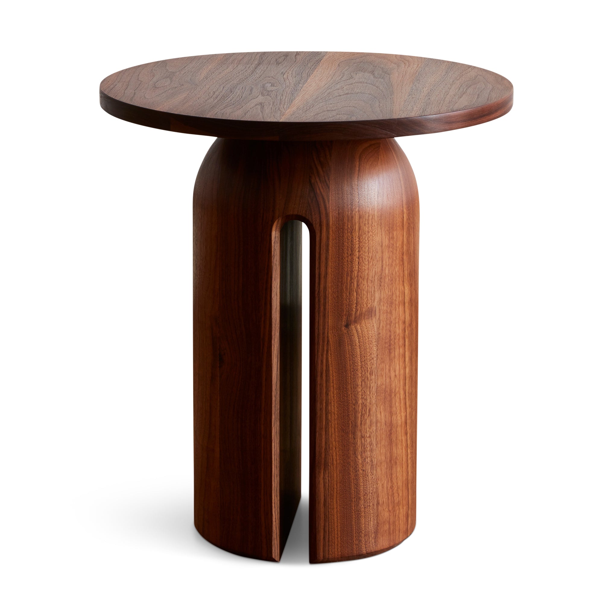 Handcrafted Iroko Oco Side Table for Indoor & Outdoor Use