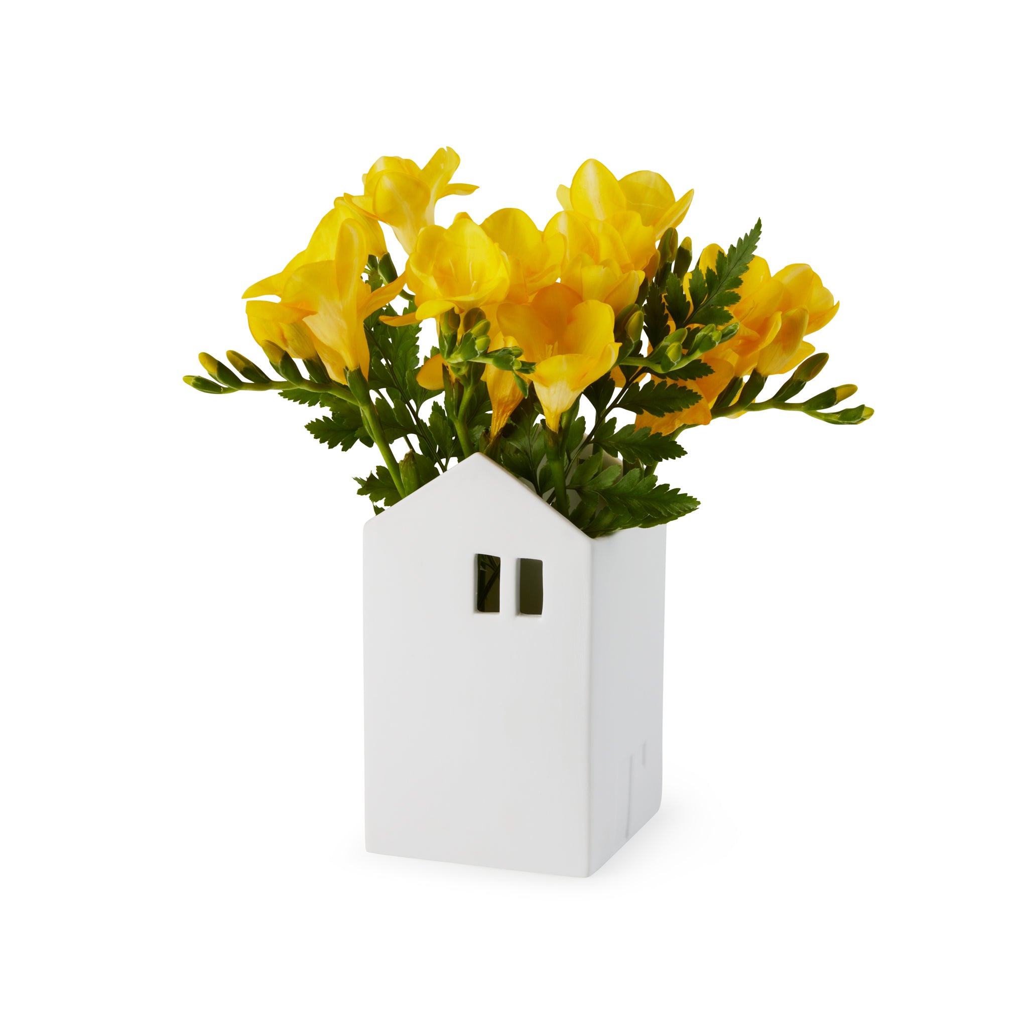 Handcrafted Porcelain House Vase - Small Decorative Flower Holder