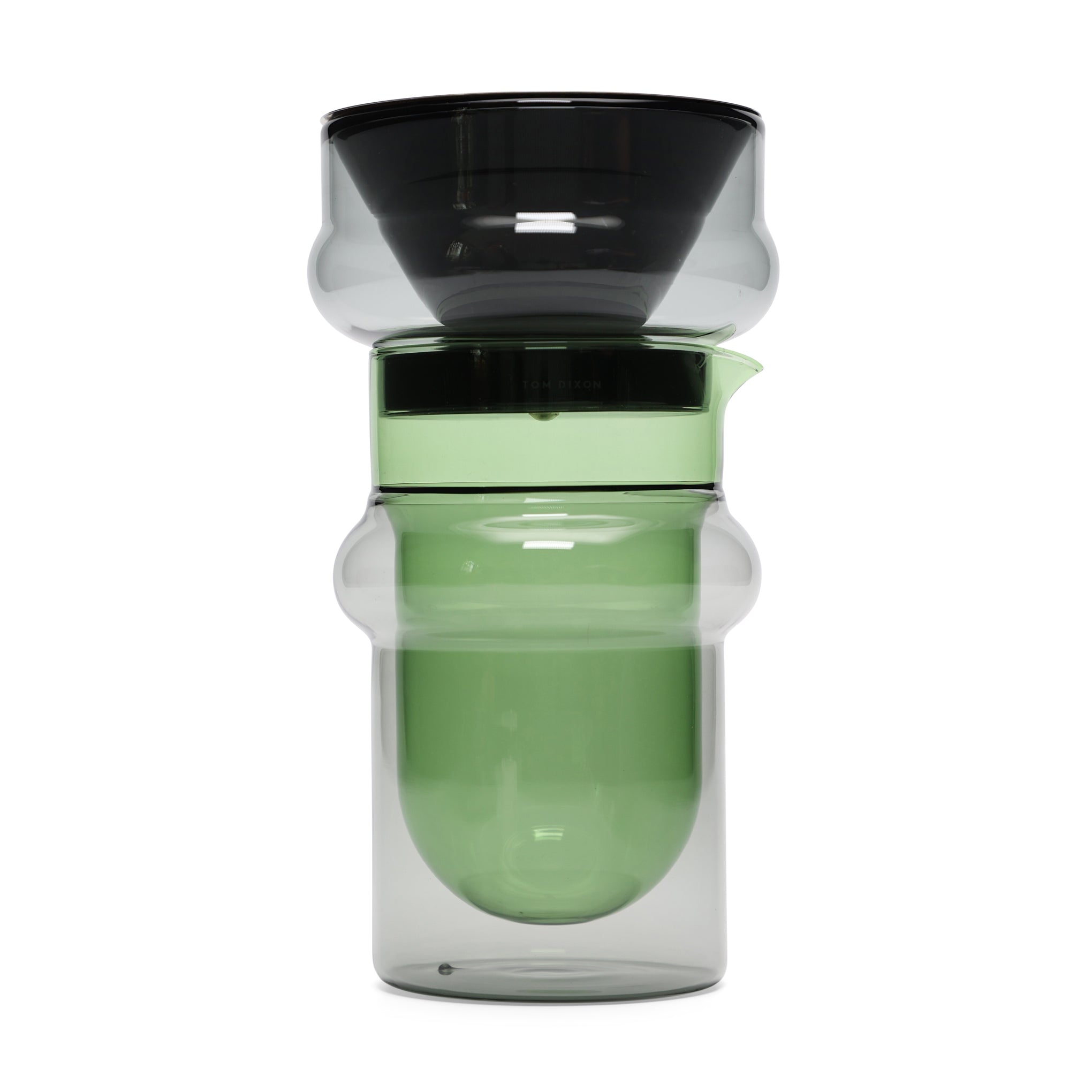 Tom Dixon Bump Glass Pour Over Coffee Maker – Stainless Steel Filter