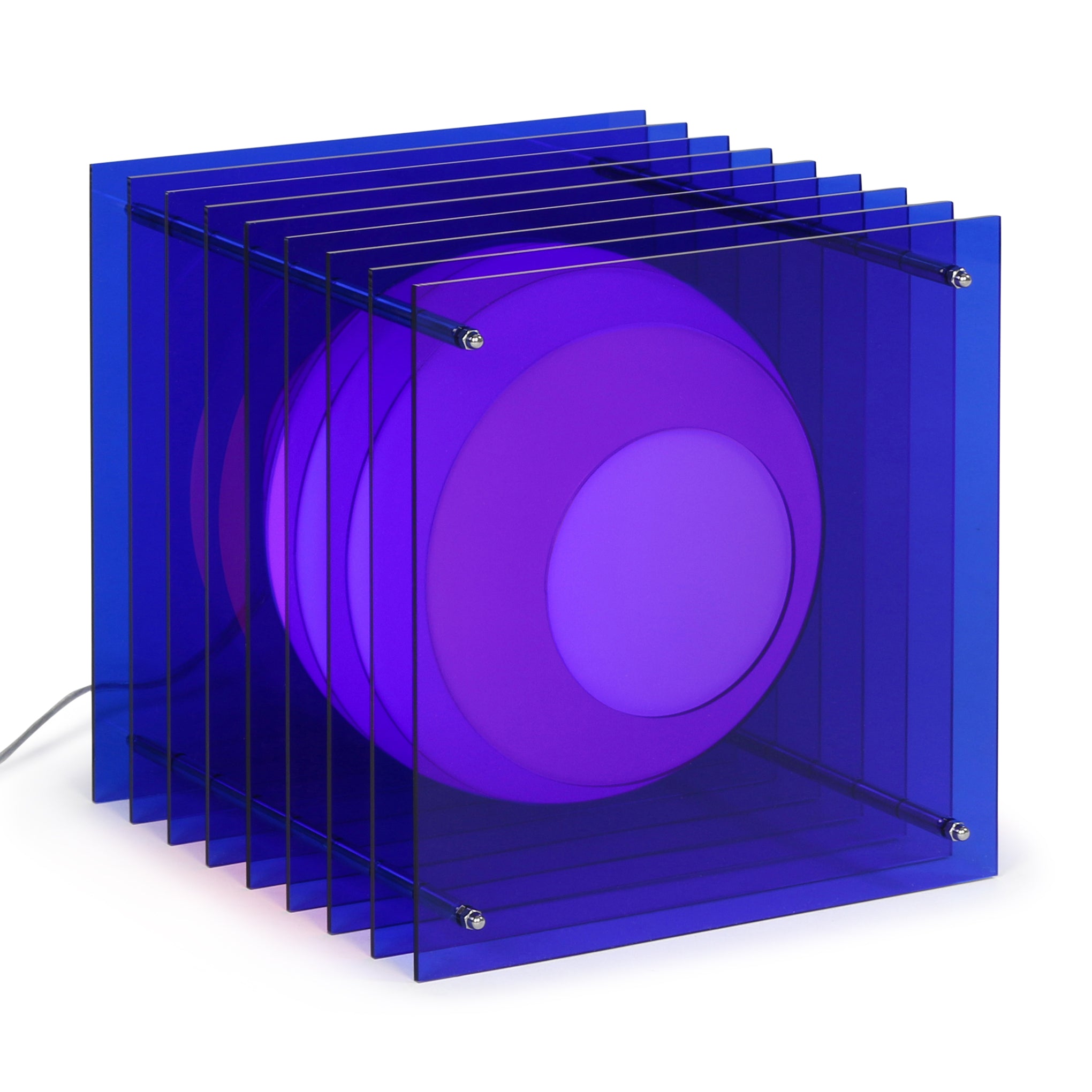 BằNG Layers Table Lamp - Modern Acrylic & Glass Design in Blue or Pink