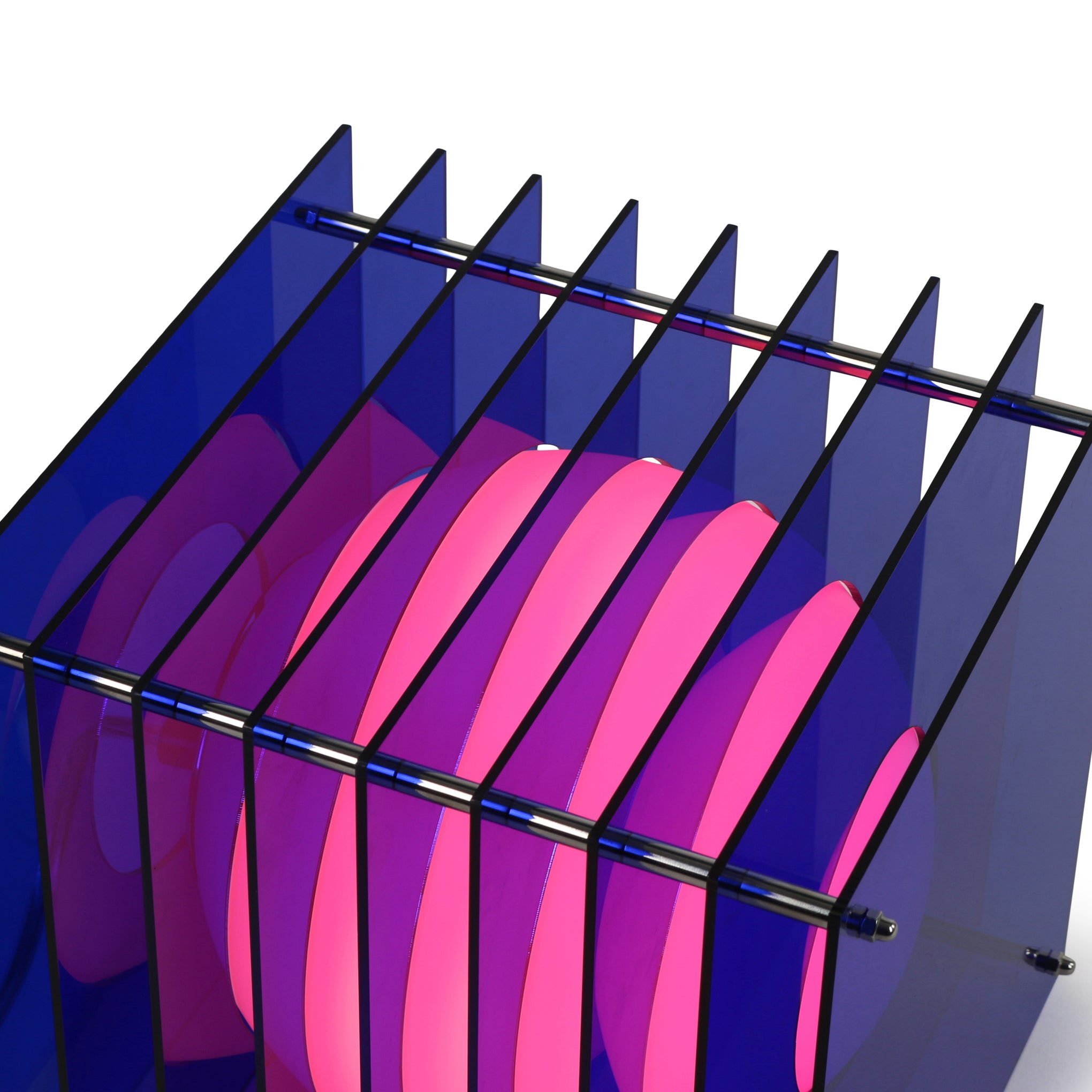 BằNG Layers Table Lamp - Modern Acrylic & Glass Design in Blue or Pink