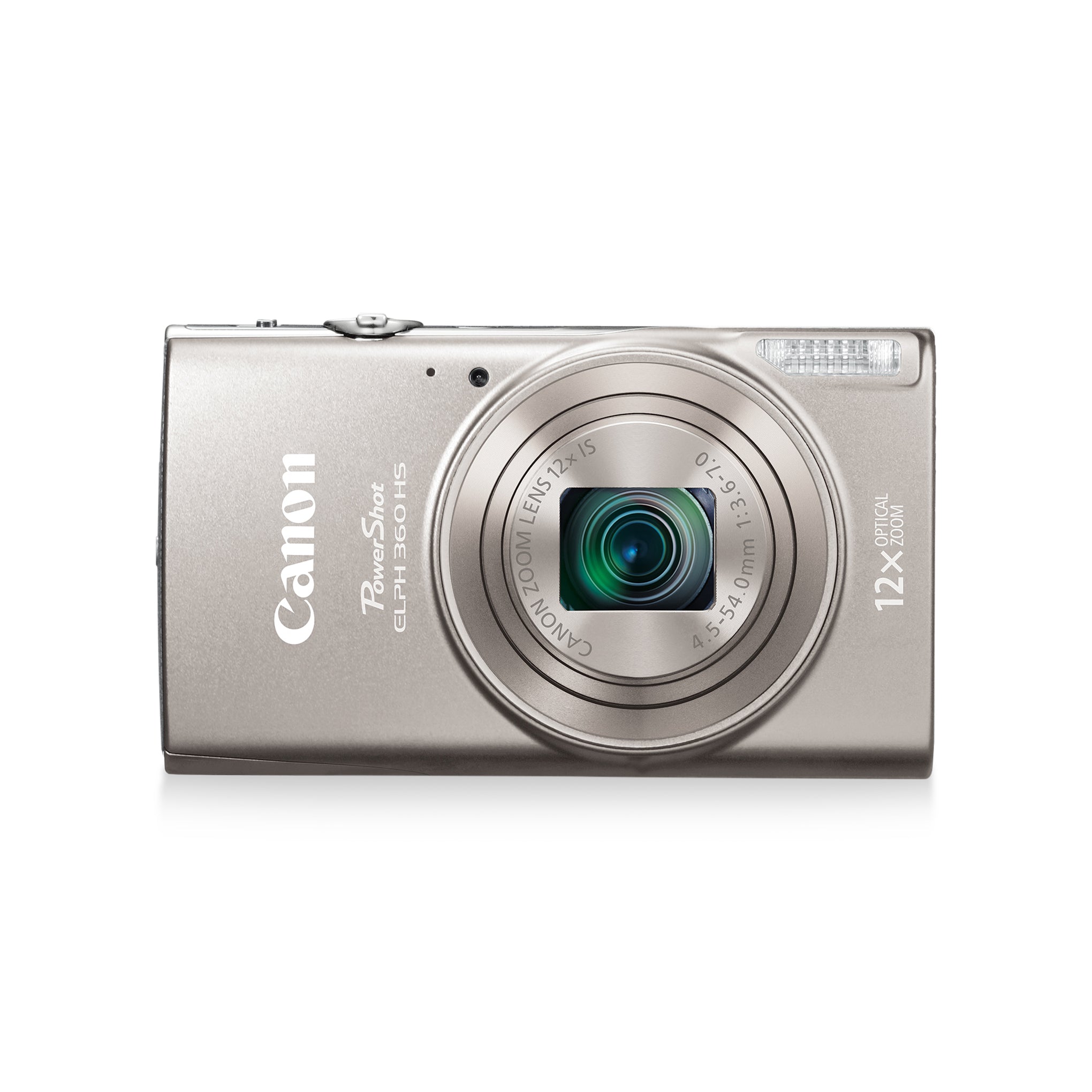 Canon PowerShot ELPH 360 HS Digital Camera with 12x Zoom & WiFi - Silver