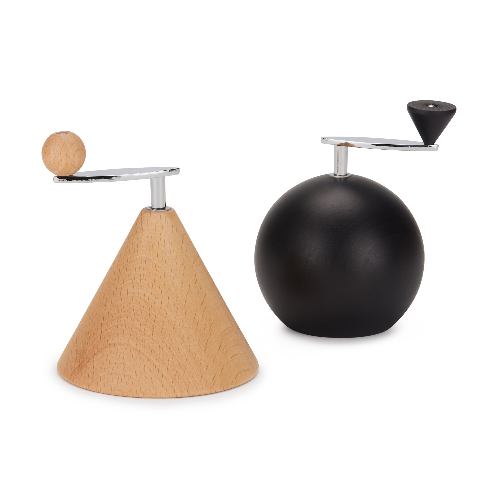 Bodum Geo Wooden Salt & Pepper Grinder Set - Modern Design