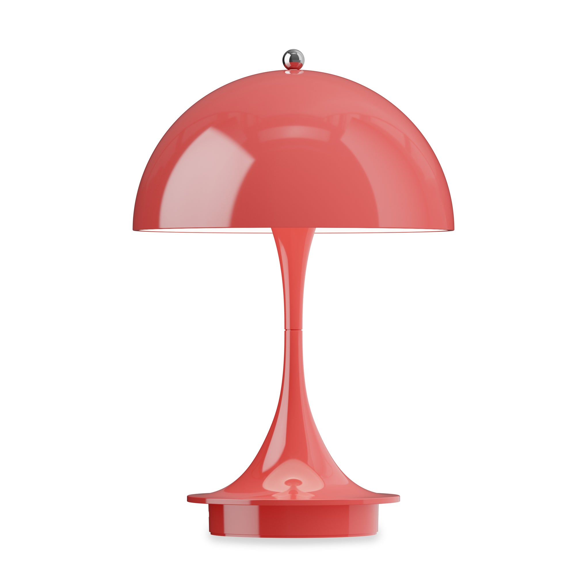 Panthella 160 Wireless Table Lamp - Coral, USB-C Rechargeable