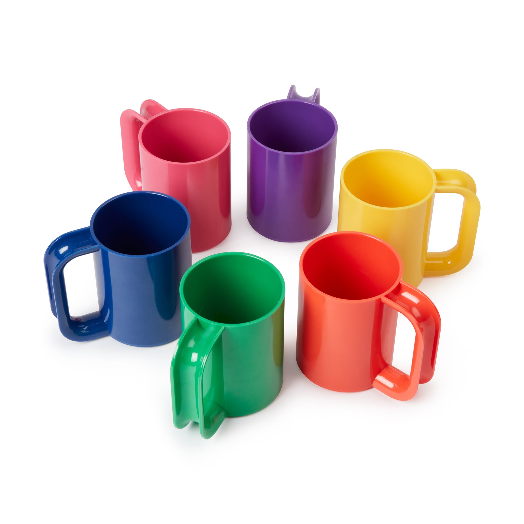 Vignelli Rainbow Melamine Salad Plates - Set of 6 Stacking Dinnerware