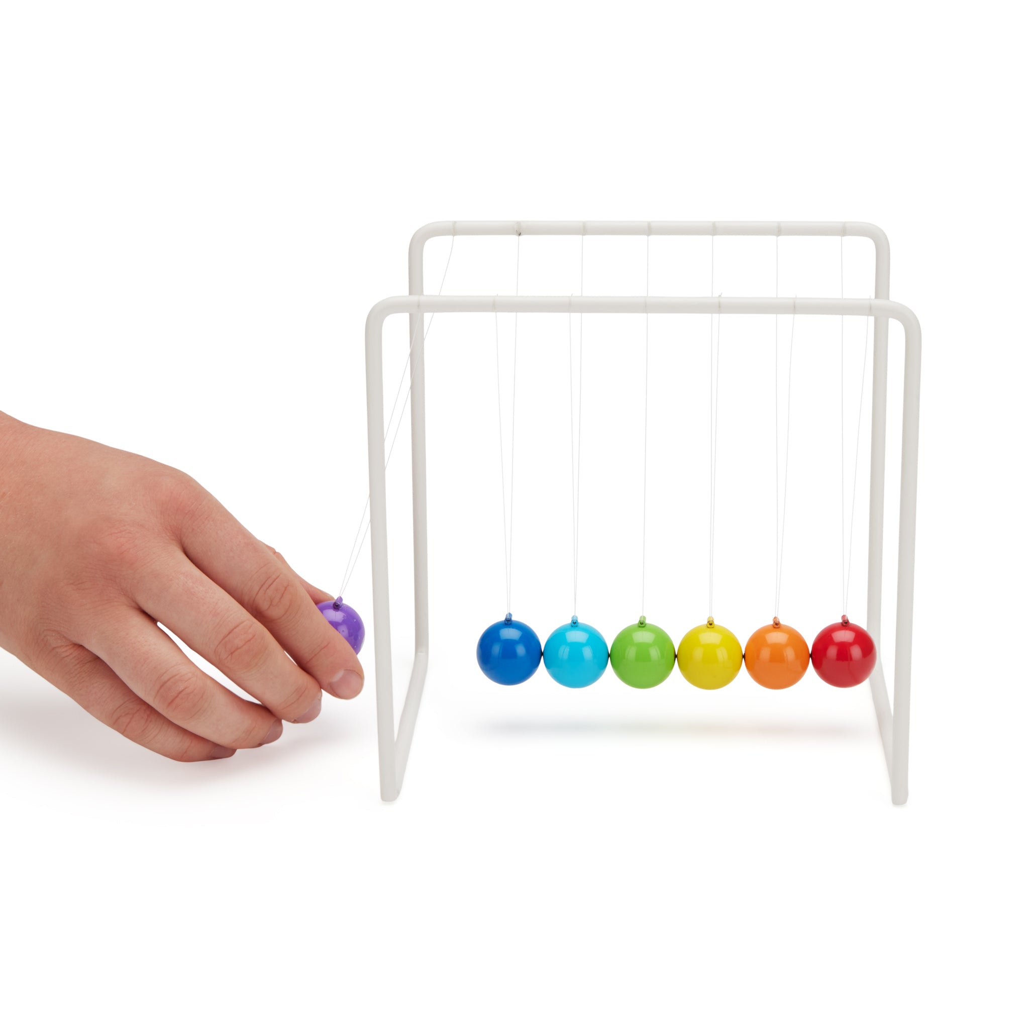 Colorful Newton’s Cradle Desk Toy by MoMA – Gradient Pendulum