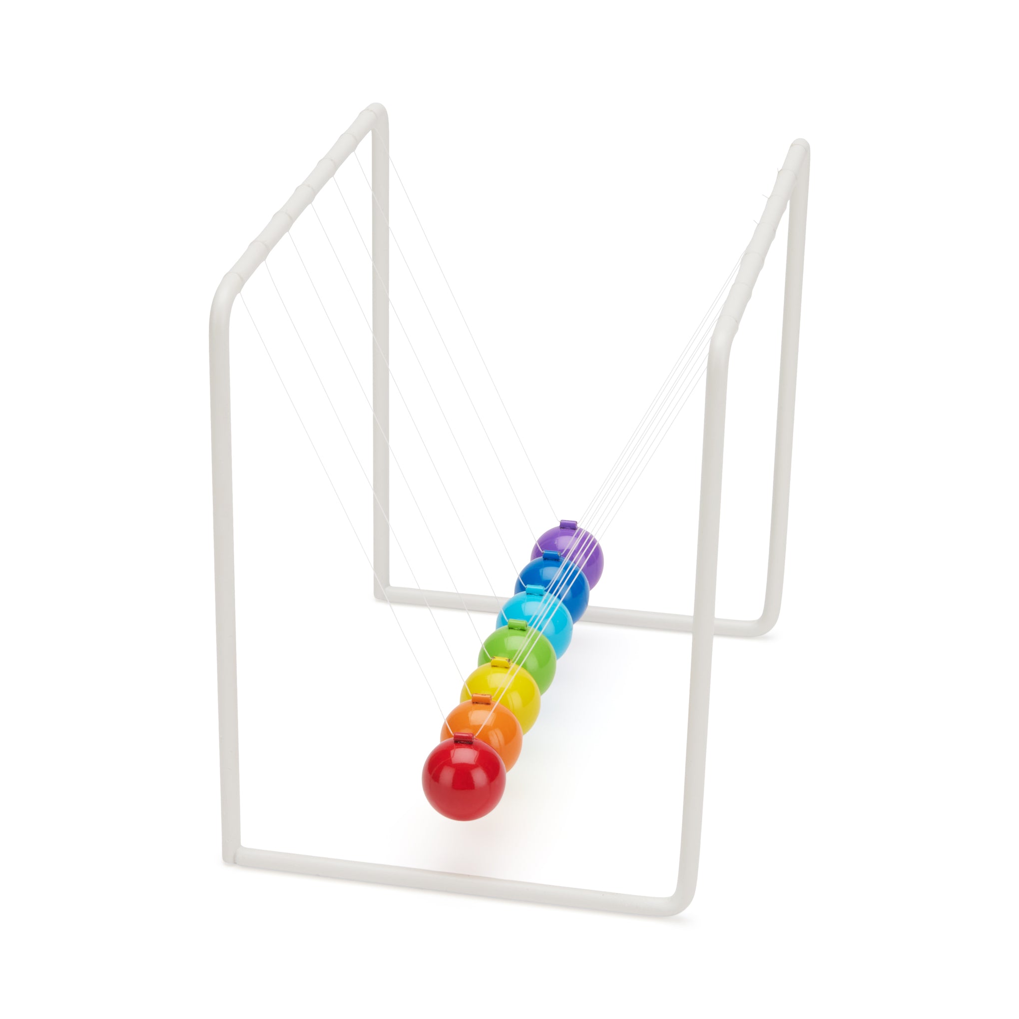 Colorful Newton’s Cradle Desk Toy by MoMA – Gradient Pendulum