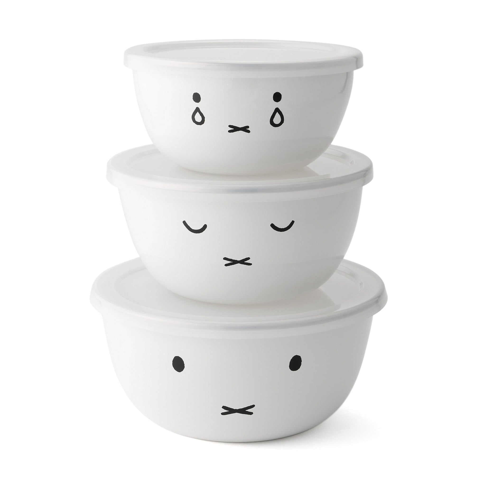 Miffy Mixing Bowls Set of 3 - Steel, Freezer-Safe, Hand Wash
