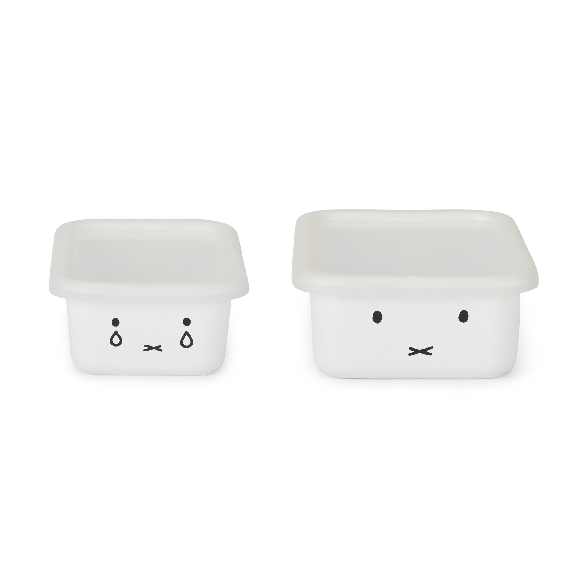 Miffy Enamel Baking Pan Set with Lids - 2 Sizes, Oven Safe