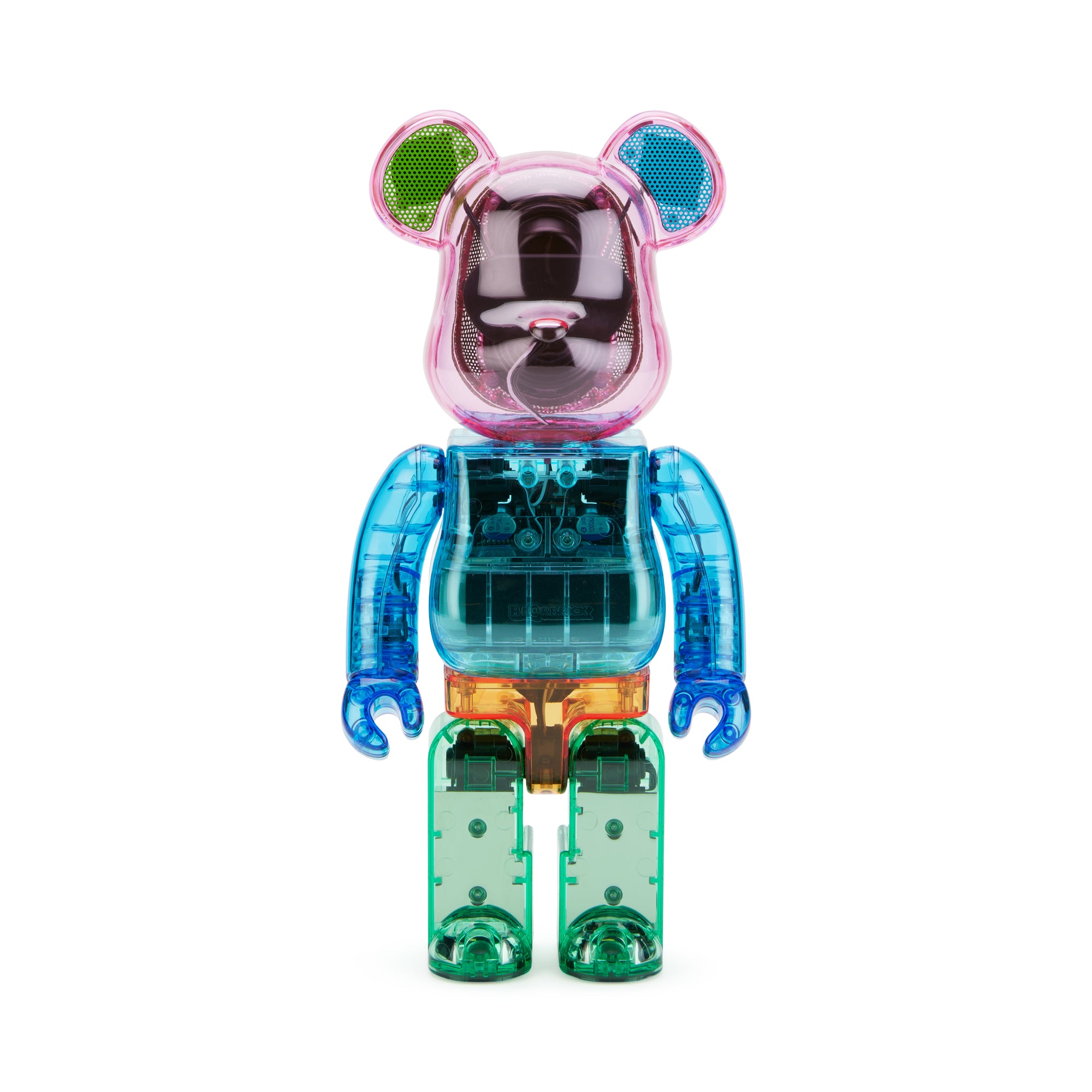 BE@RBRICK 400% Bluetooth Speaker - Color Block Design, Portable Audio