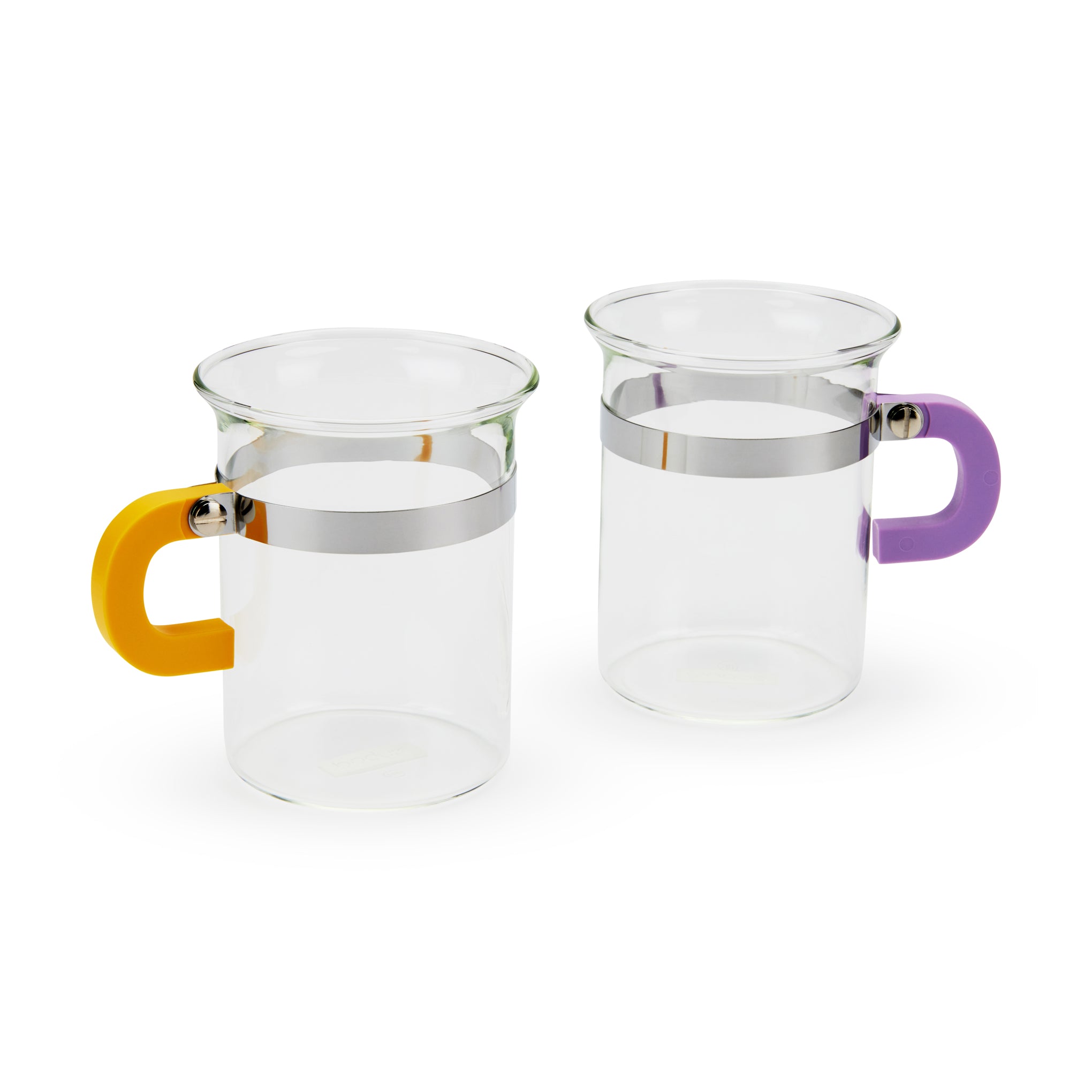 Bodum Chambord Glass Coffee Cups - Set of 2 - Recycled Handles