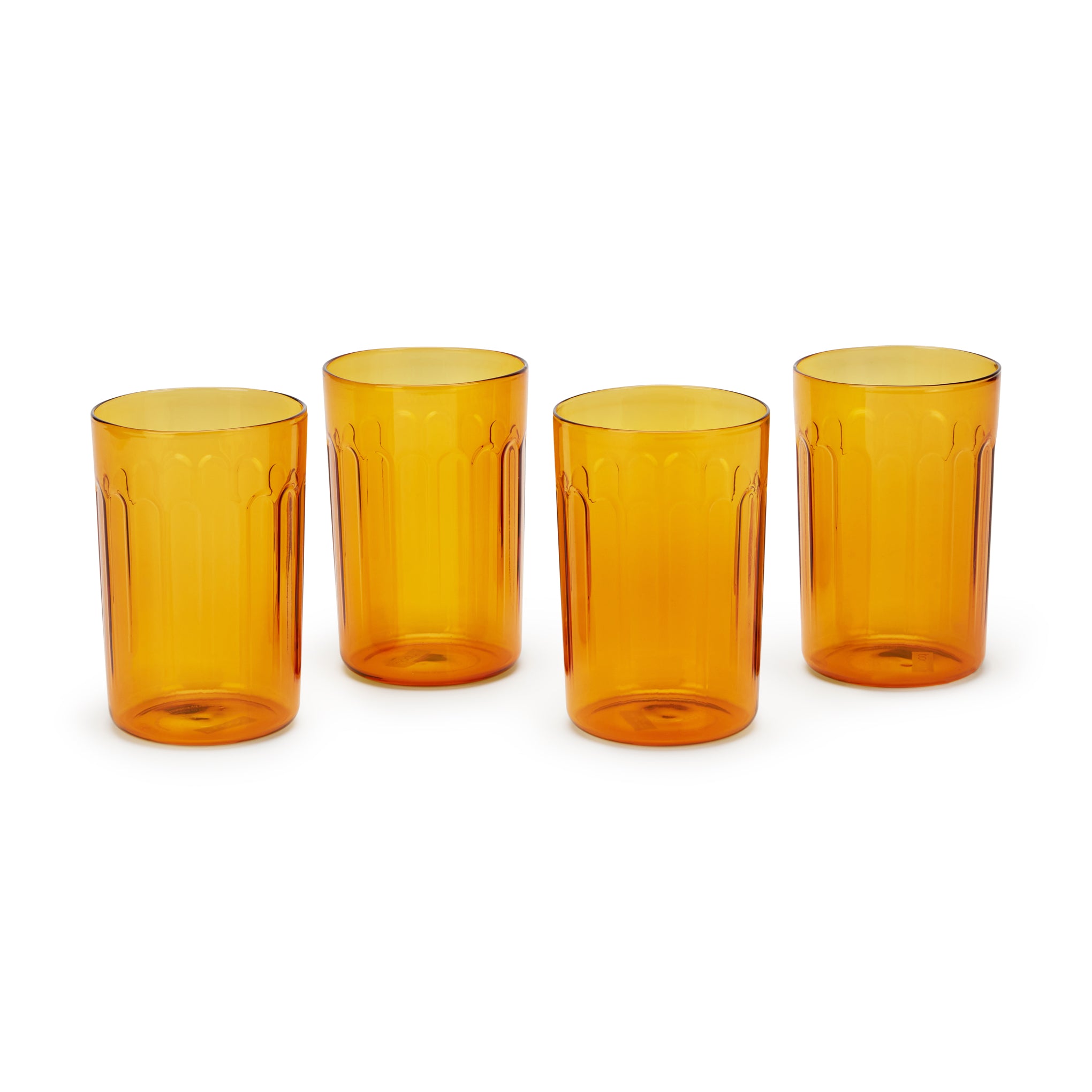 Bodum Chicago 4-Piece Amber Borosilicate Glass Set