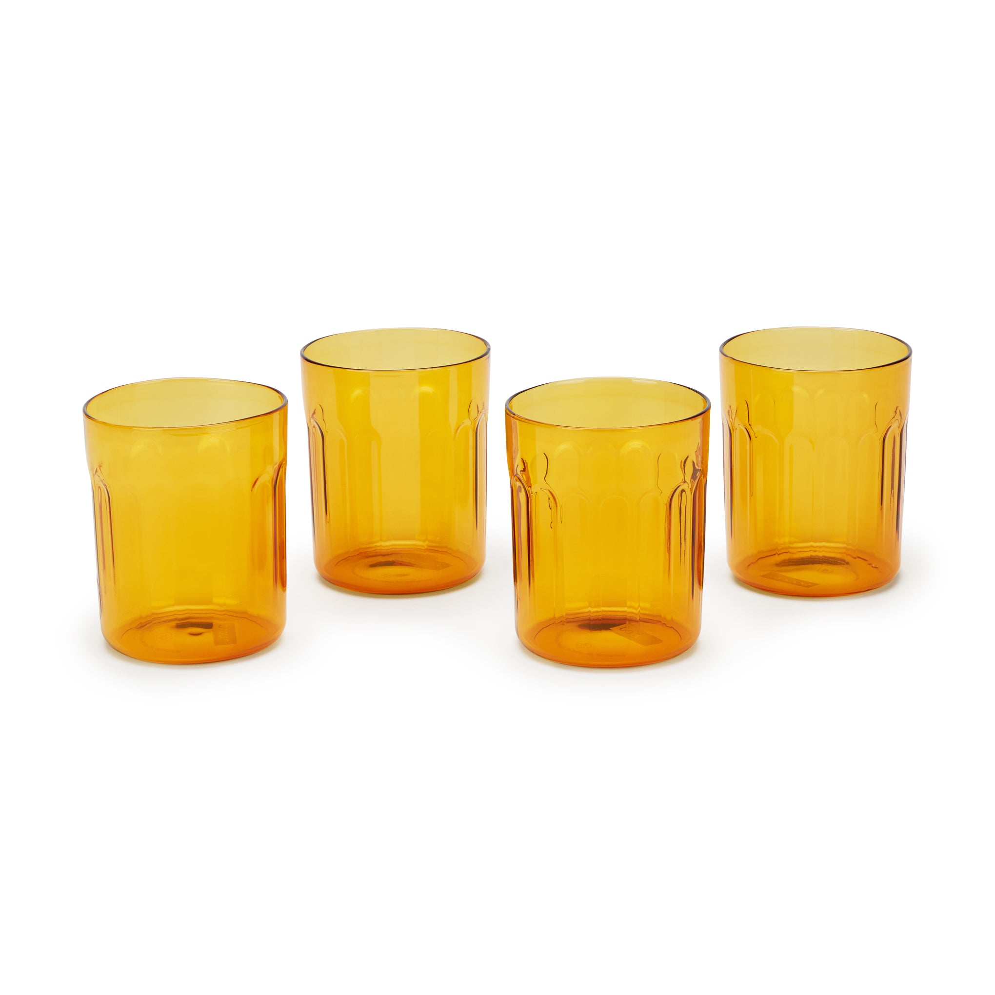 Bodum Chicago 4-Piece Amber Borosilicate Glass Set