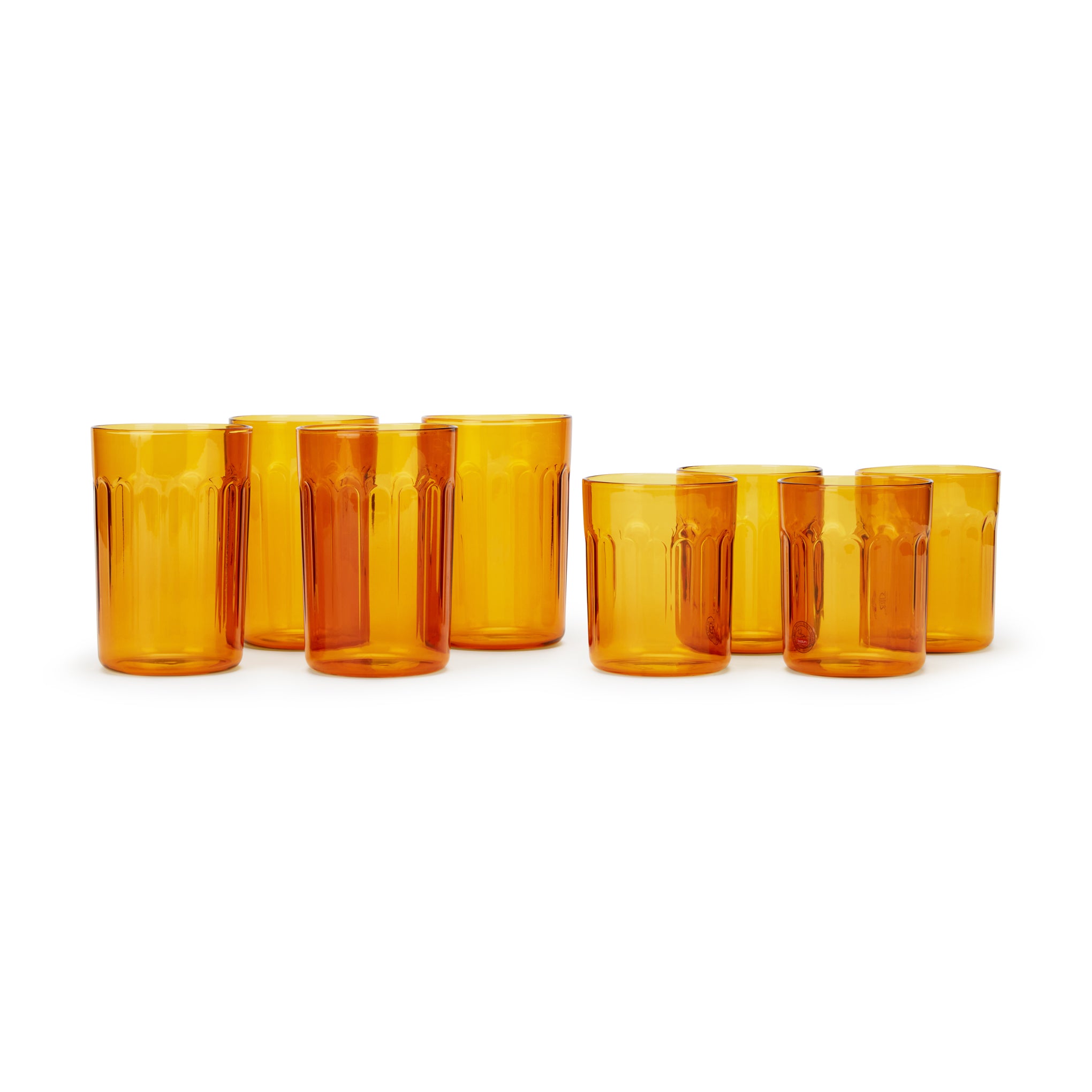 Bodum Chicago 4-Piece Amber Borosilicate Glass Set