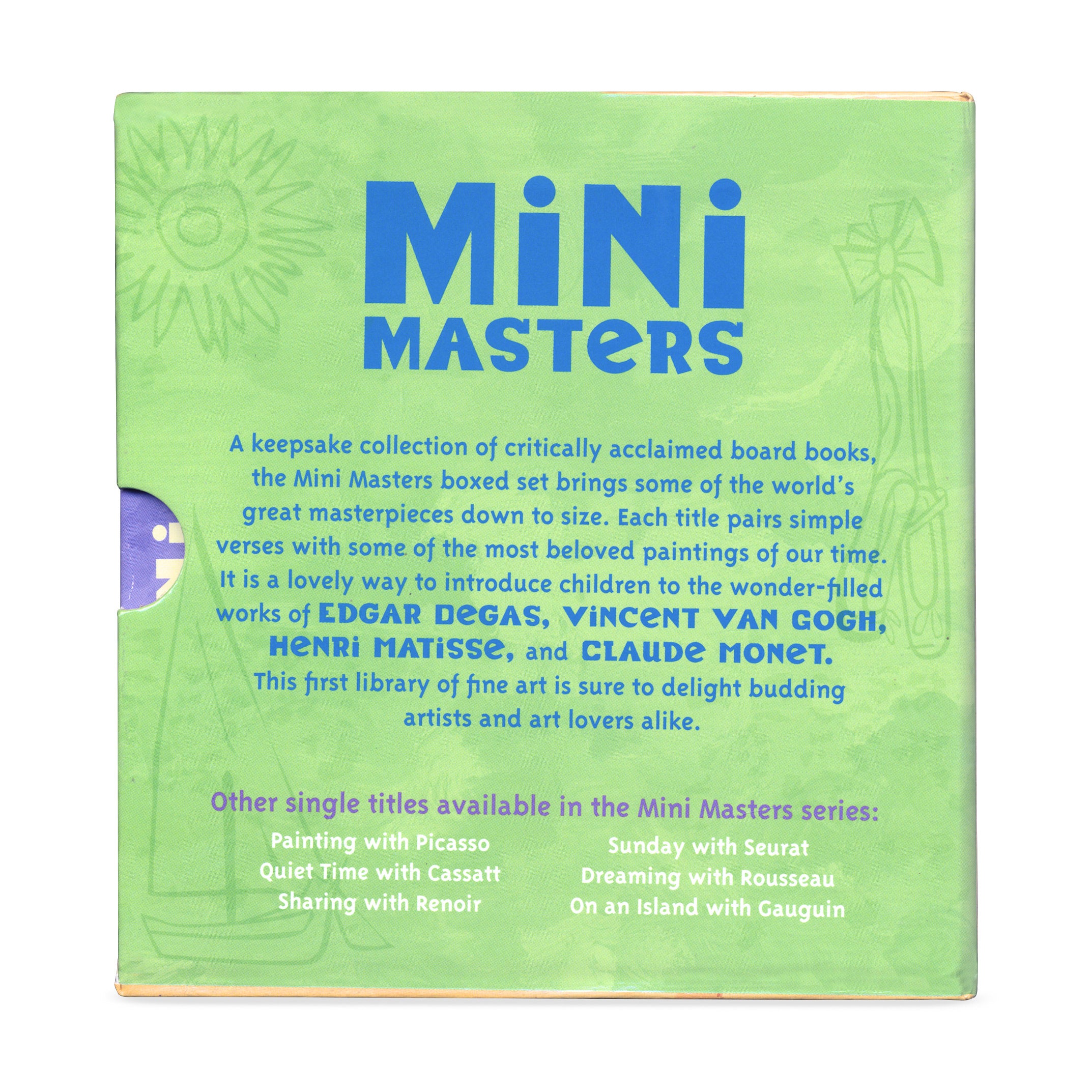 Mini Masters Art Board Book Boxed Set - Degas, Monet, Matisse, Van Gogh
