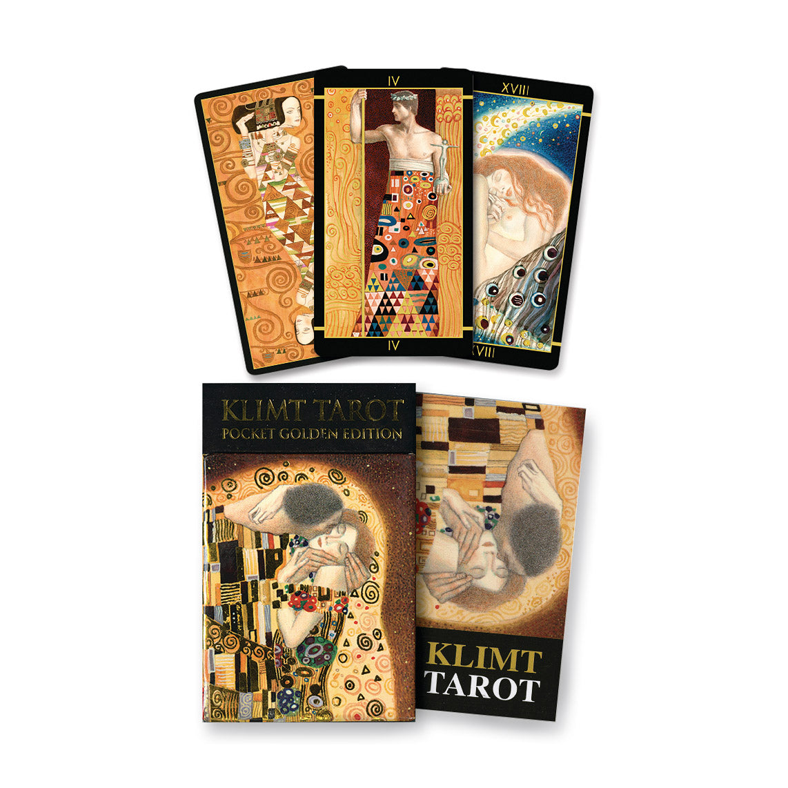Gustav Klimt Tarot Cards Deck with Gold Stamping & Guidebook