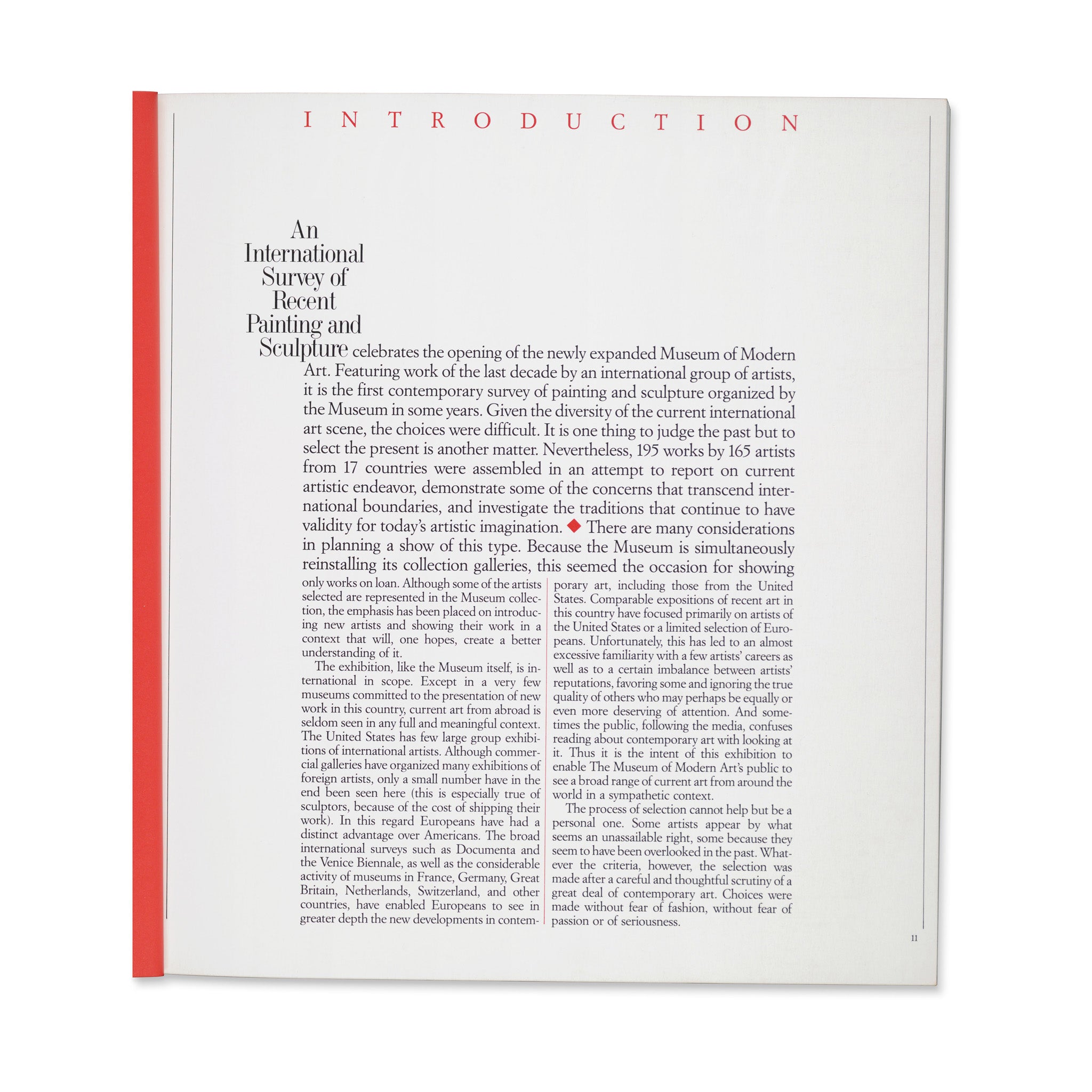 MoMA Contemporary Painting & Sculpture Survey - 1984 Paperback