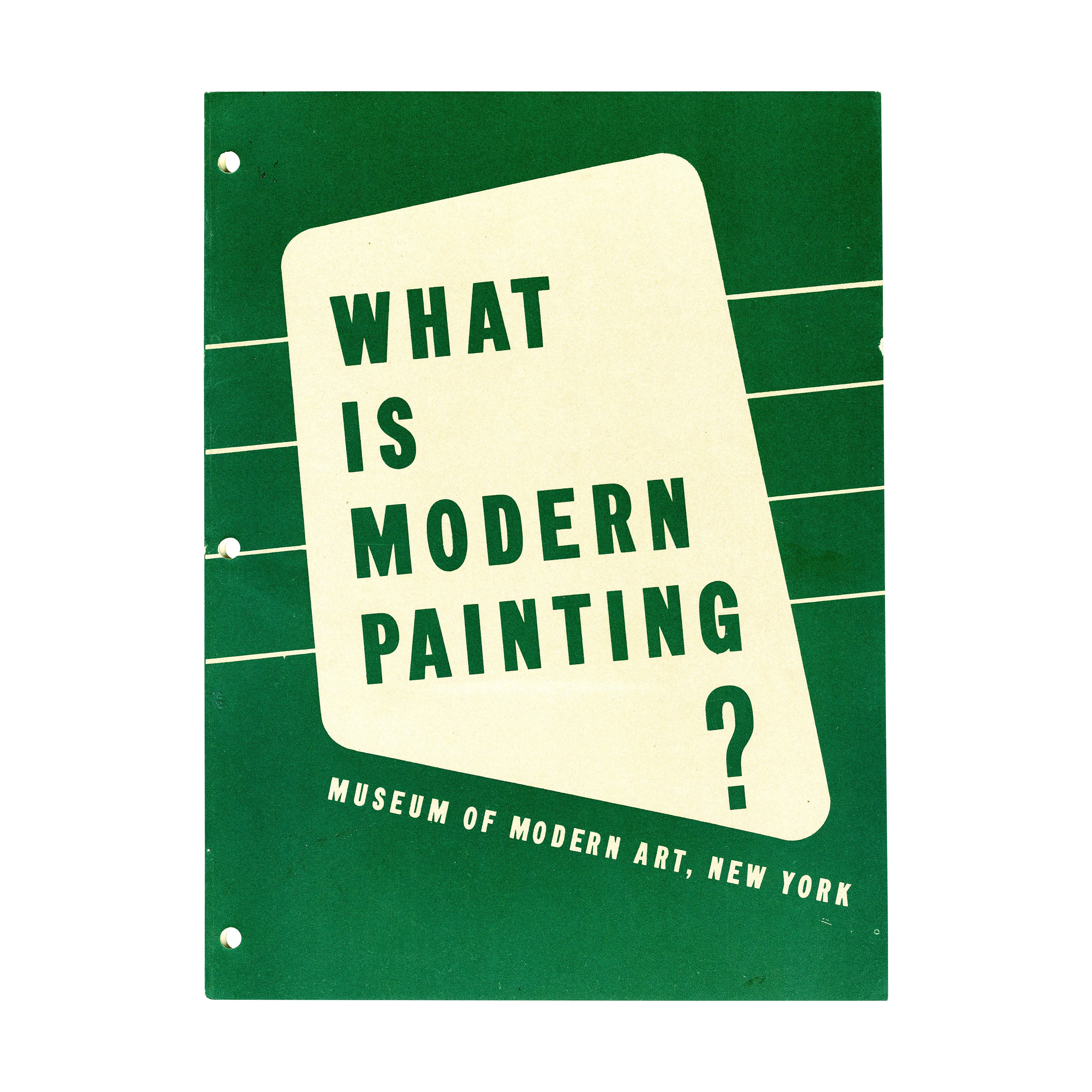 Modern Painting Paperback Book - Rare 1943 MoMA Edition