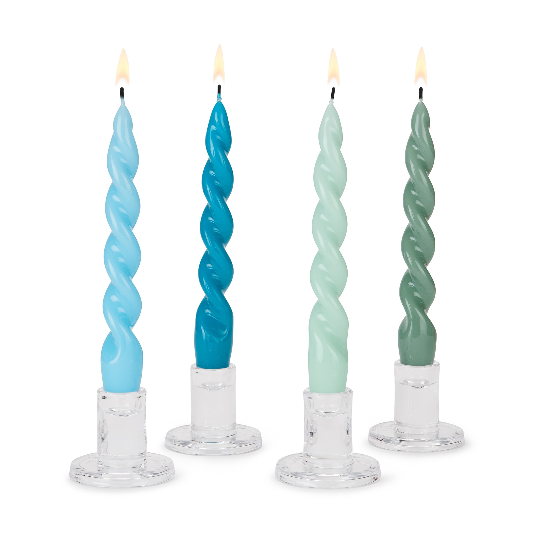 Cereria Graziani Handcrafted Twist Candles - Set of 4 Lacquer Finish