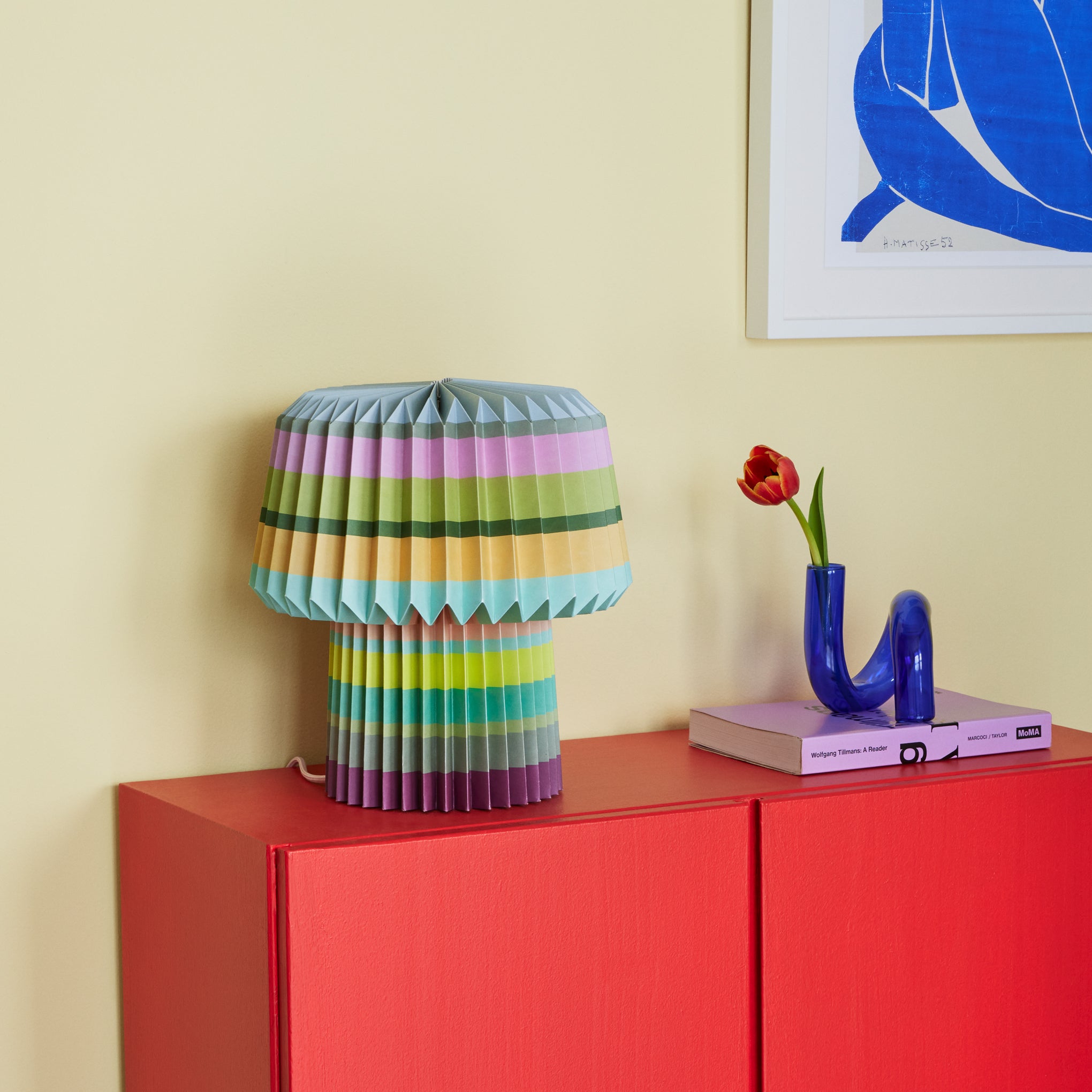 MoMA Exclusive Blue Glass Twist Vase & Candleholder