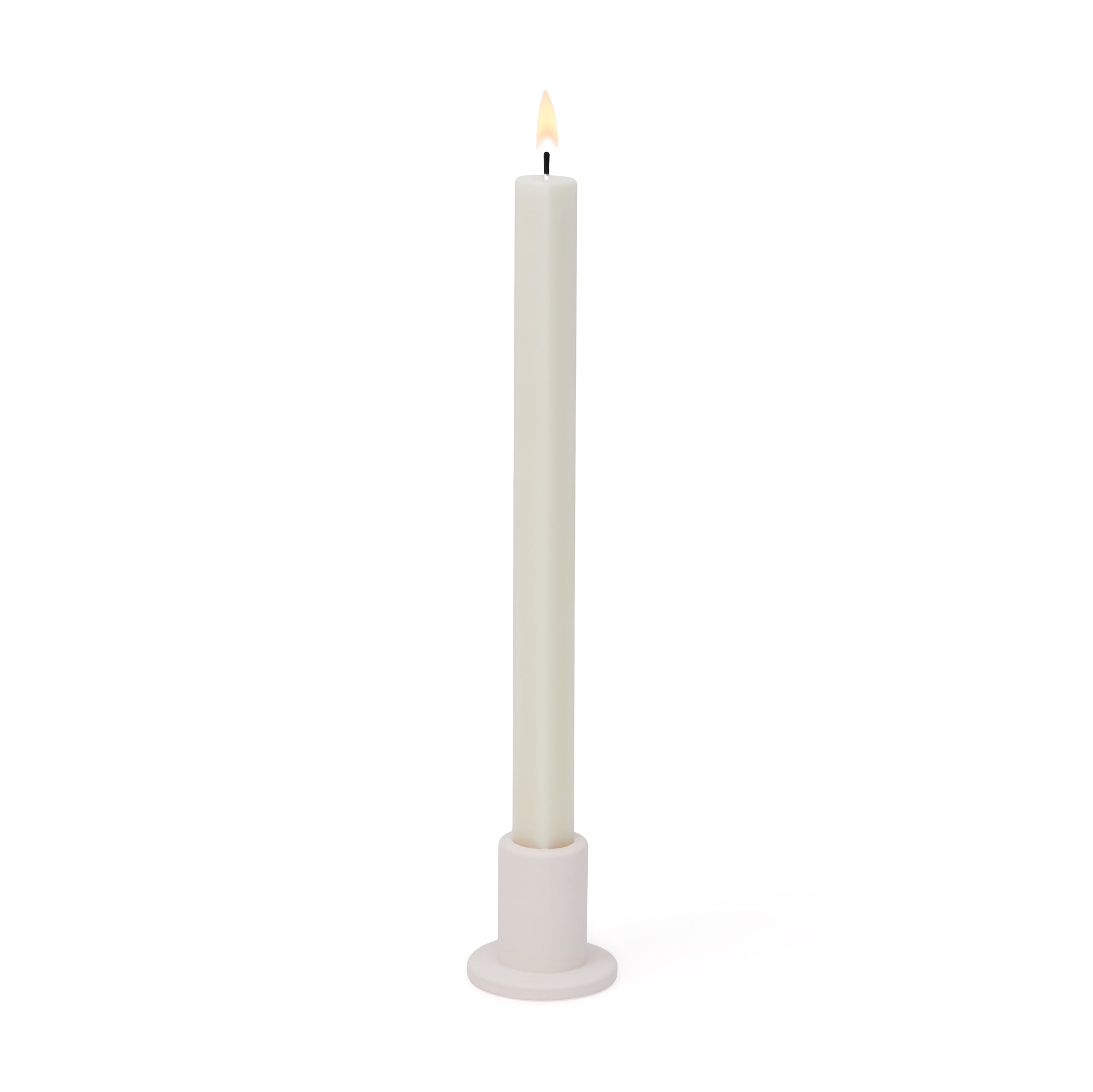 HAY Light Pink Tube Candle Holder - Minimalist Concrete Design