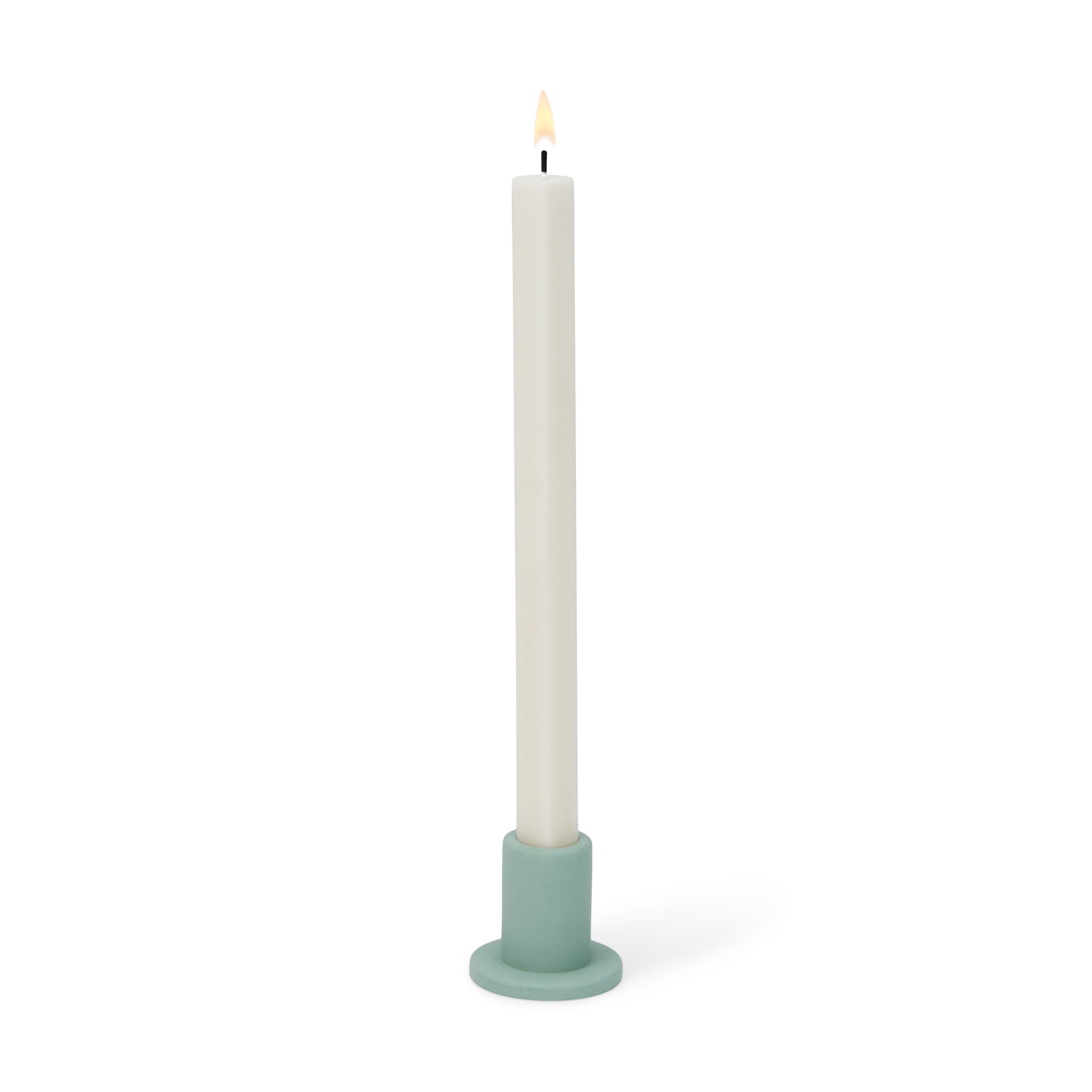 HAY Emerald Green Tube Candle Holder - Minimalist Concrete Design