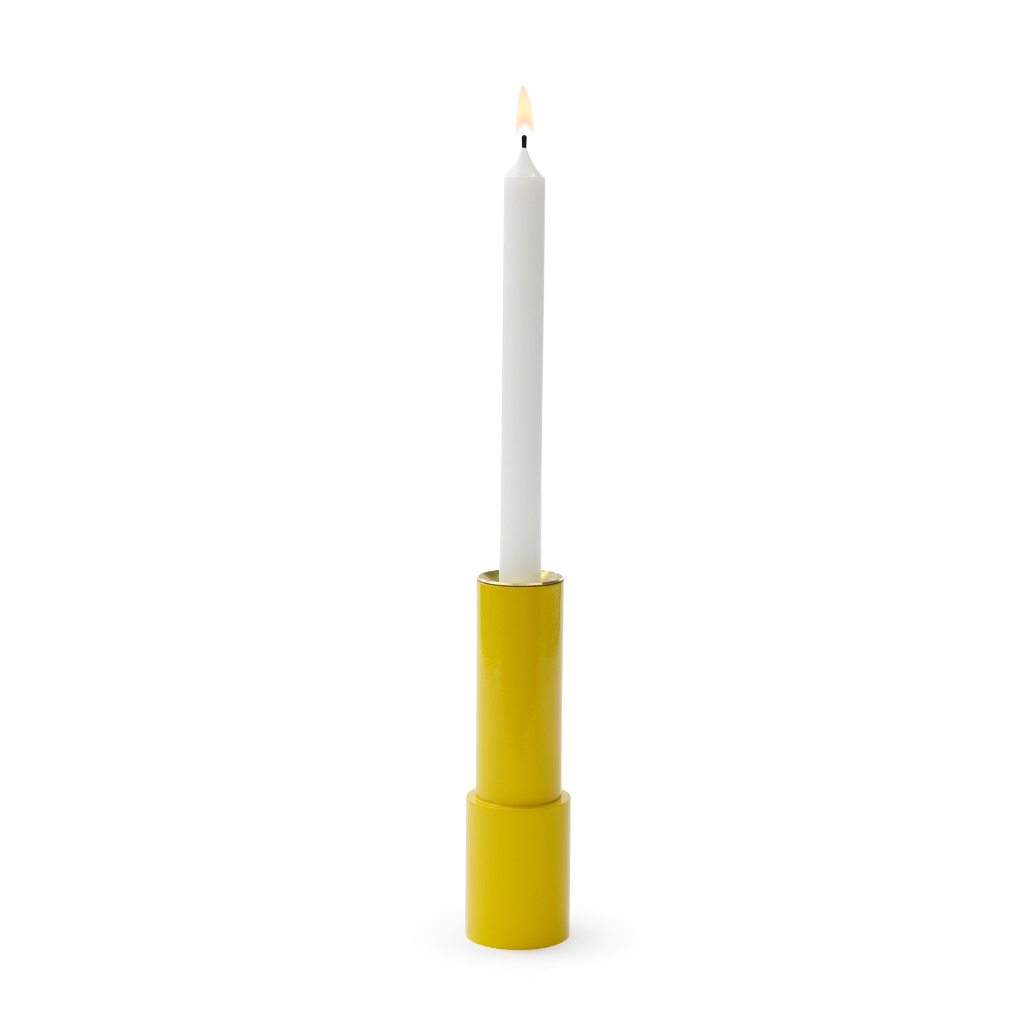 Sophie Taeuber-Arp Bauhaus Wooden Candle Holder - Yellow