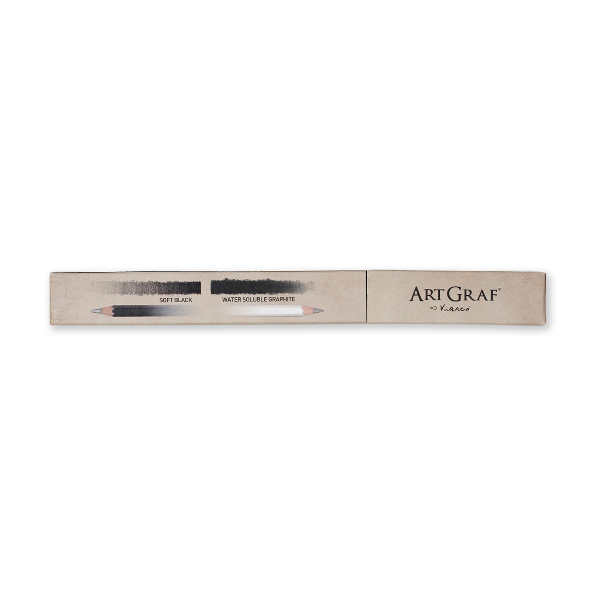 ArtGraf Portuguese Pencil Set - 2 Water-Soluble & Soft Black Graphite Pencils