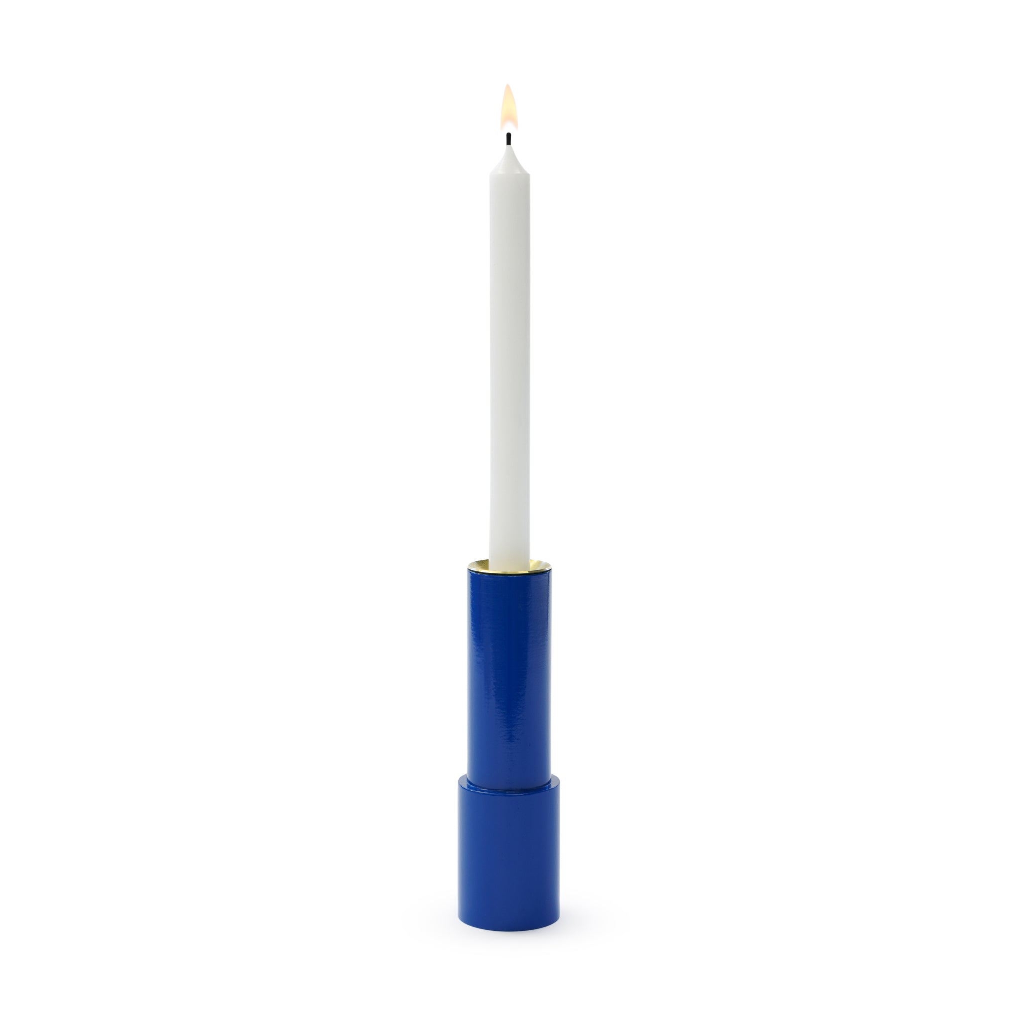 Sophie Taeuber-Arp Bauhaus Blue Wooden Candle Holder
