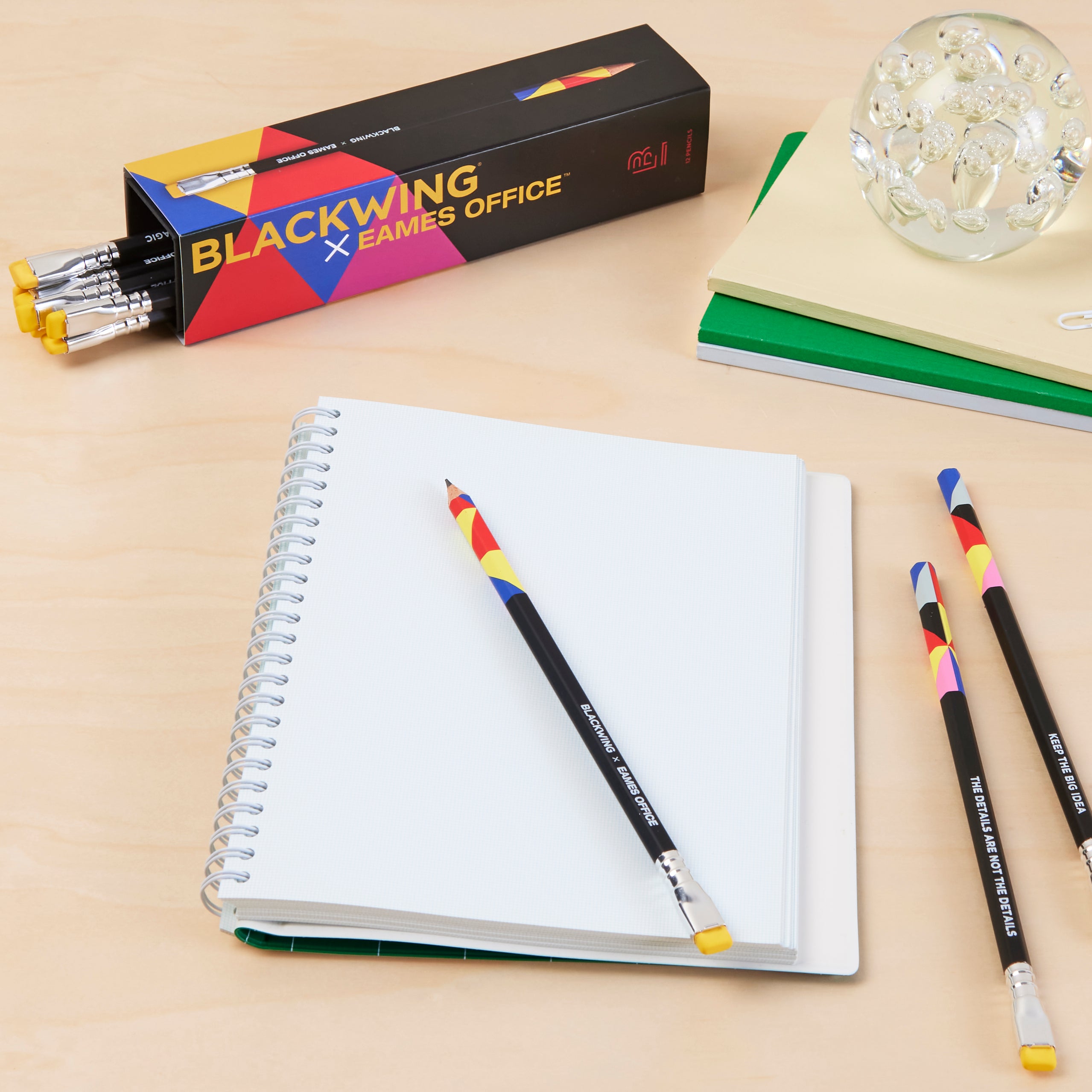 Blackwing x Eames Premium Pencil Set - 12 Pack with Gift Box