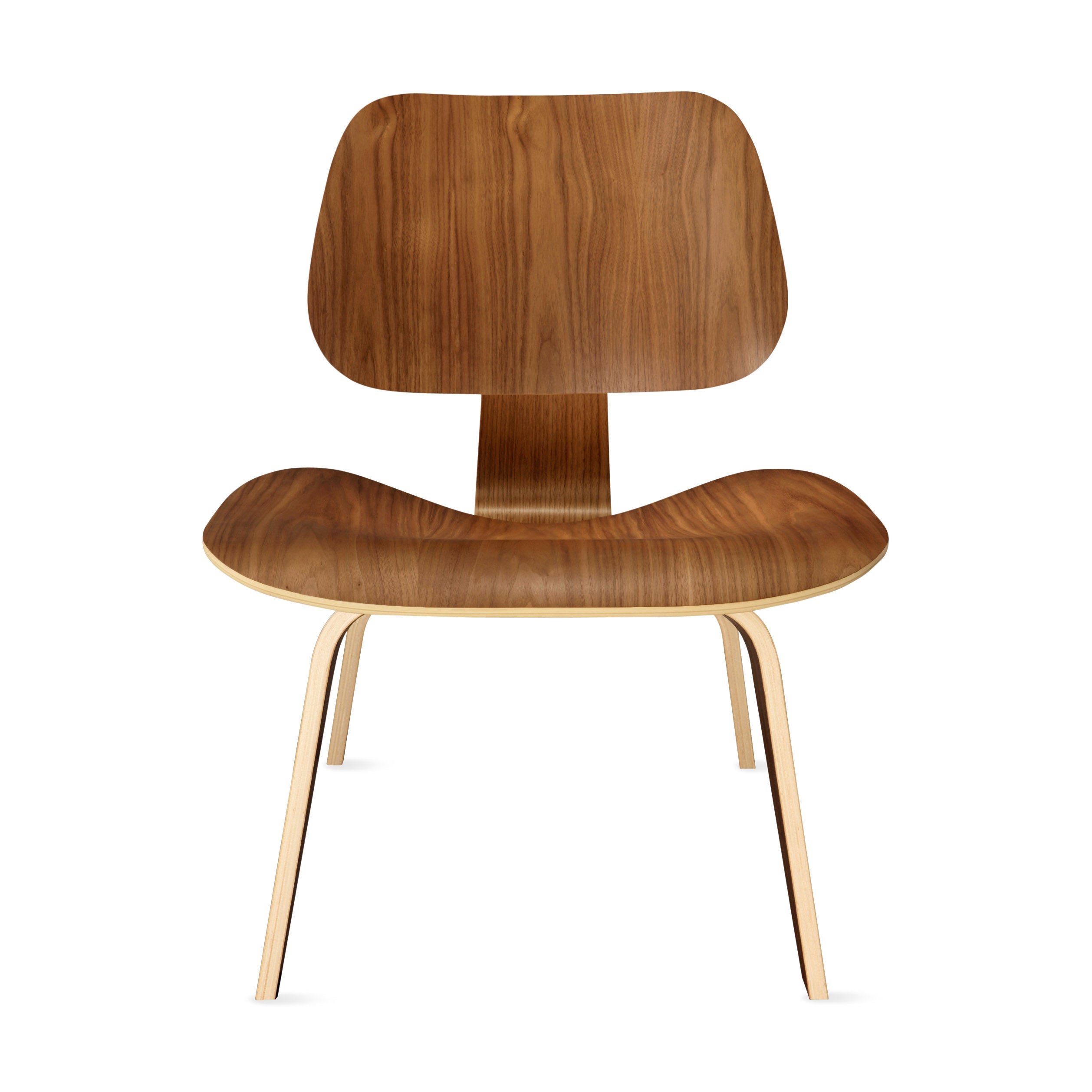 Eames LCW Lounge Chair - Walnut Plywood Design by Herman Miller
