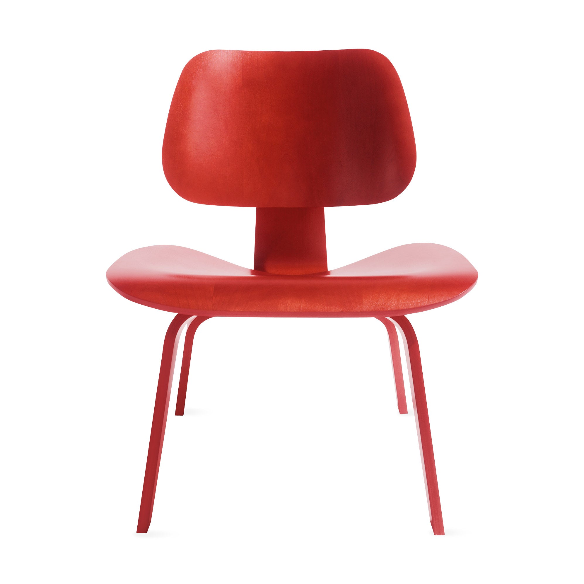 Eames LCW Lounge Chair - Herman Miller Red Stain Plywood Design