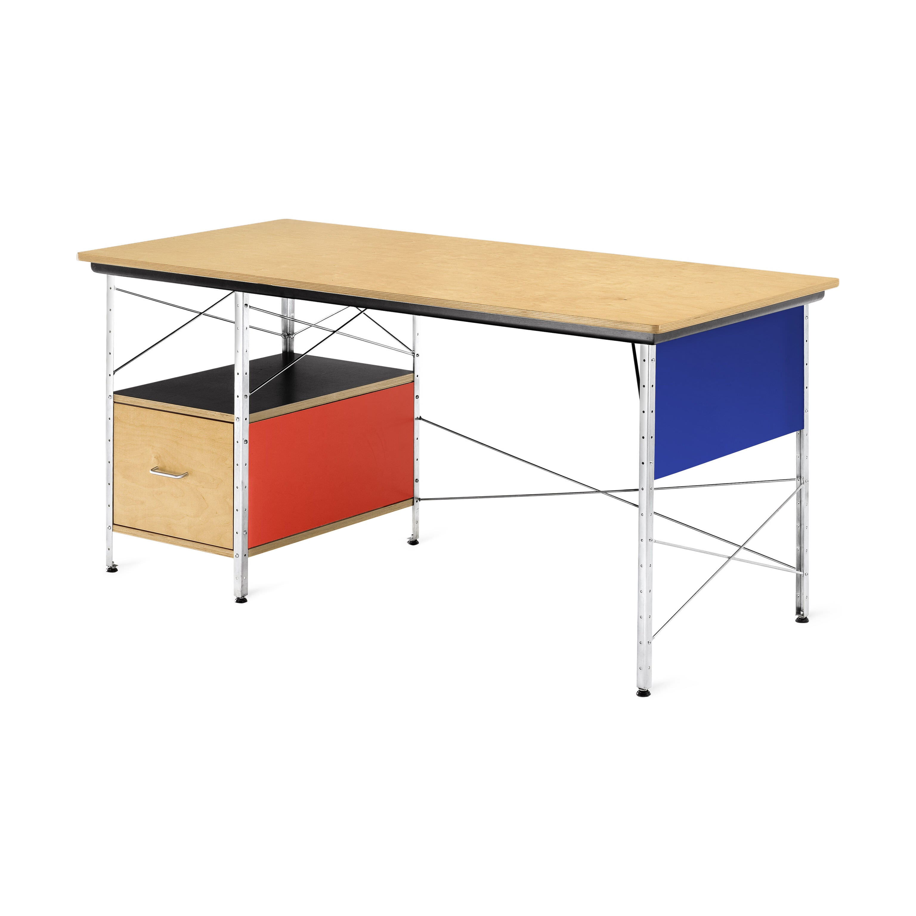 Herman Miller Eames Desk - Mid-Century Modern Birch & Colored Panels