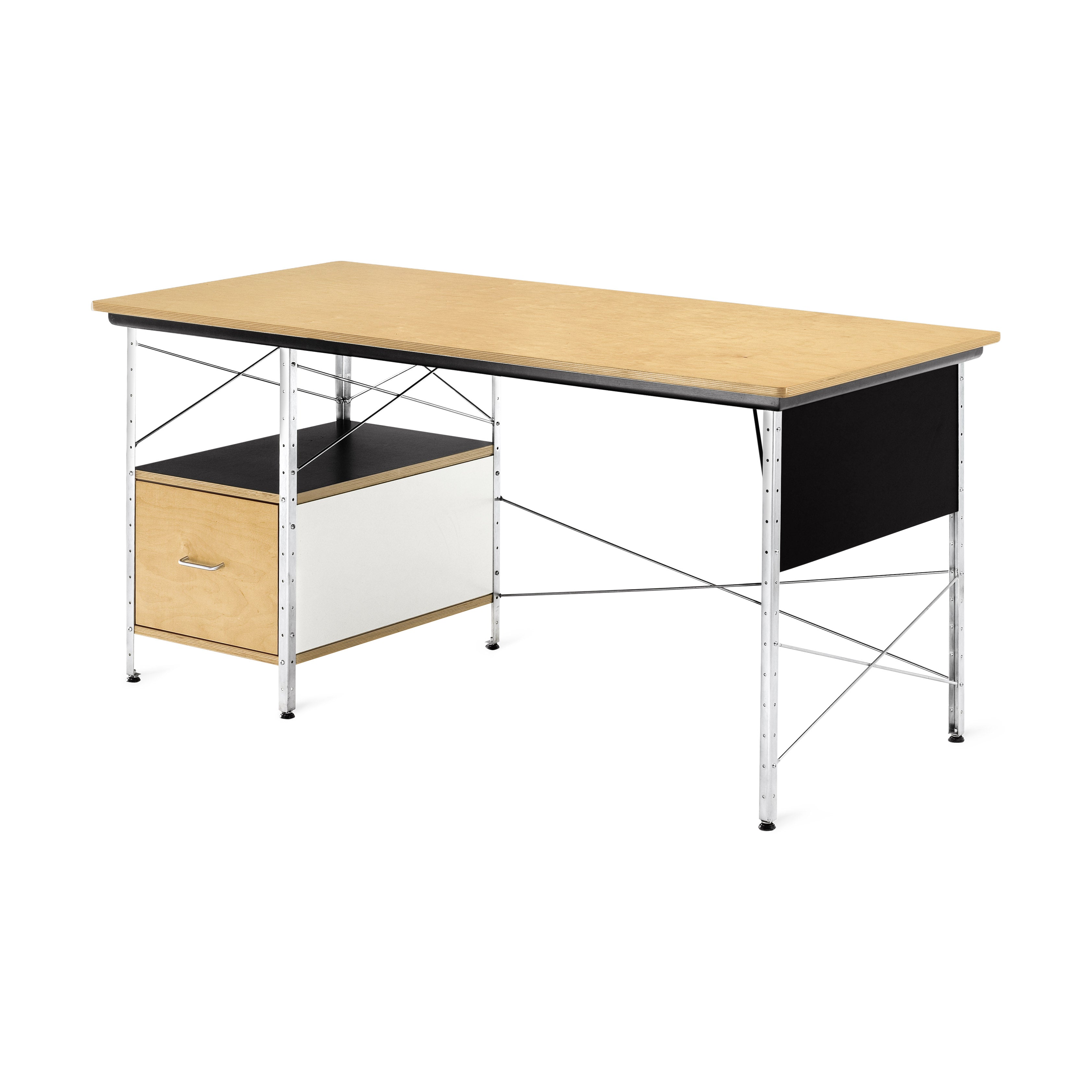 Herman Miller Eames Desk - Mid-Century Modern Birch & Colored Panels