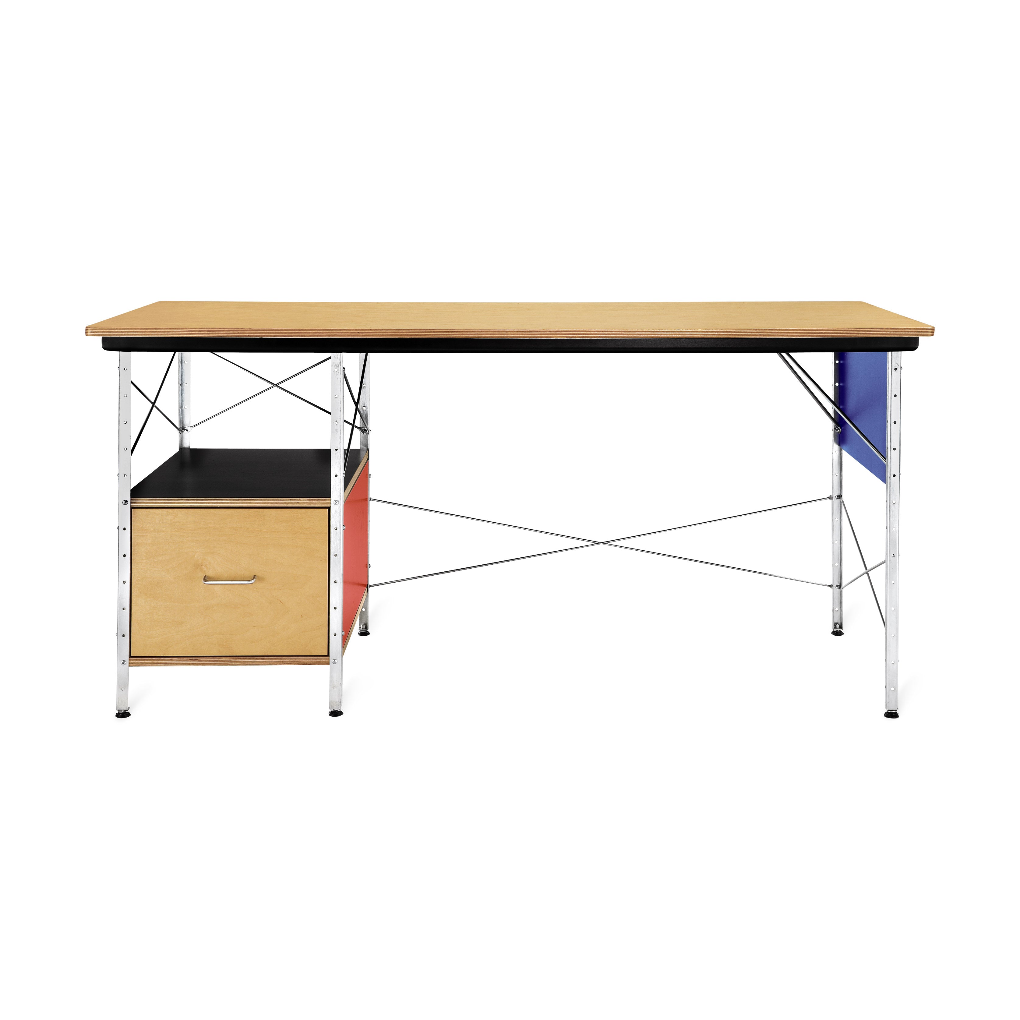 Herman Miller Eames Desk - Mid-Century Modern Birch & Colored Panels
