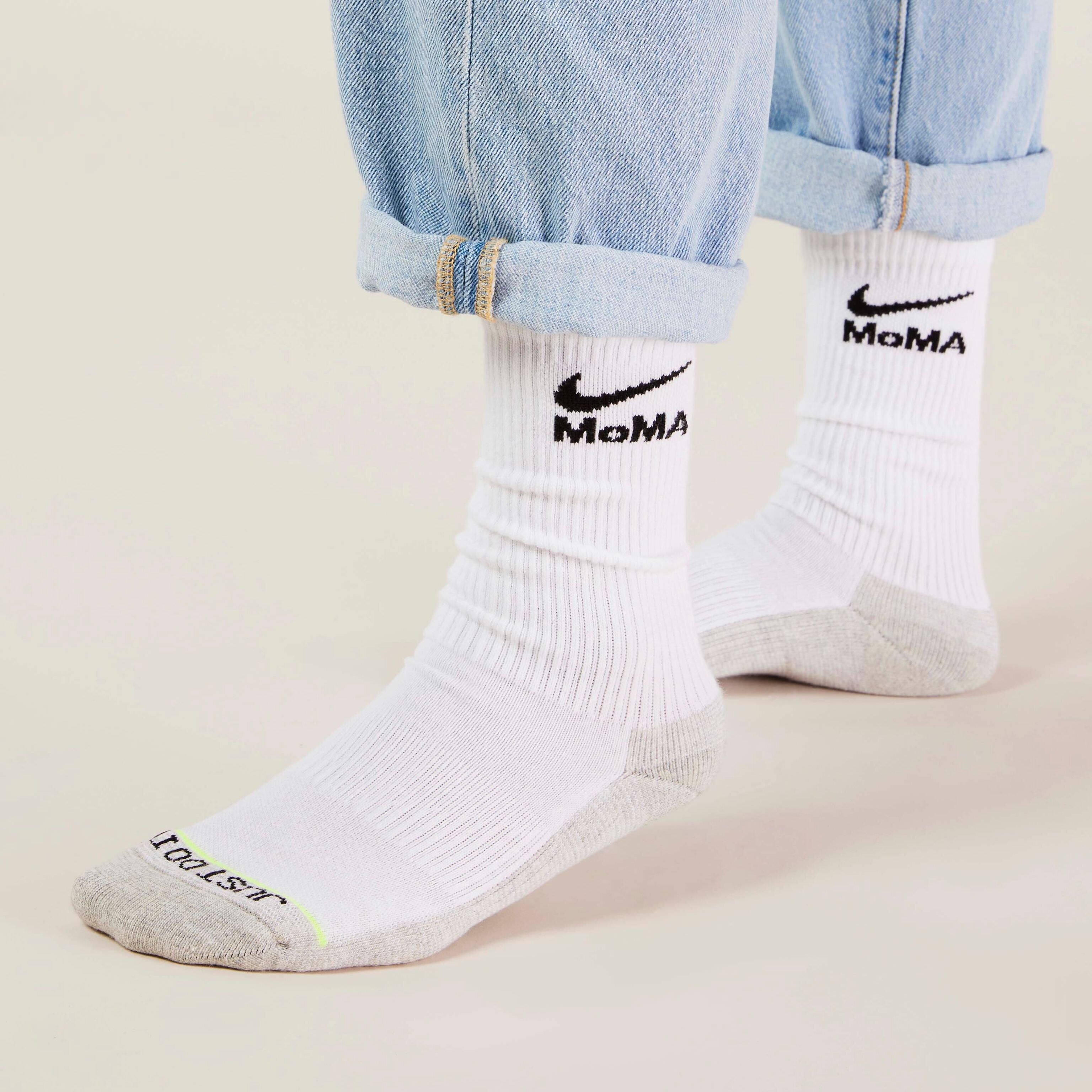 MoMA Nike Cushioned Everyday Socks - White