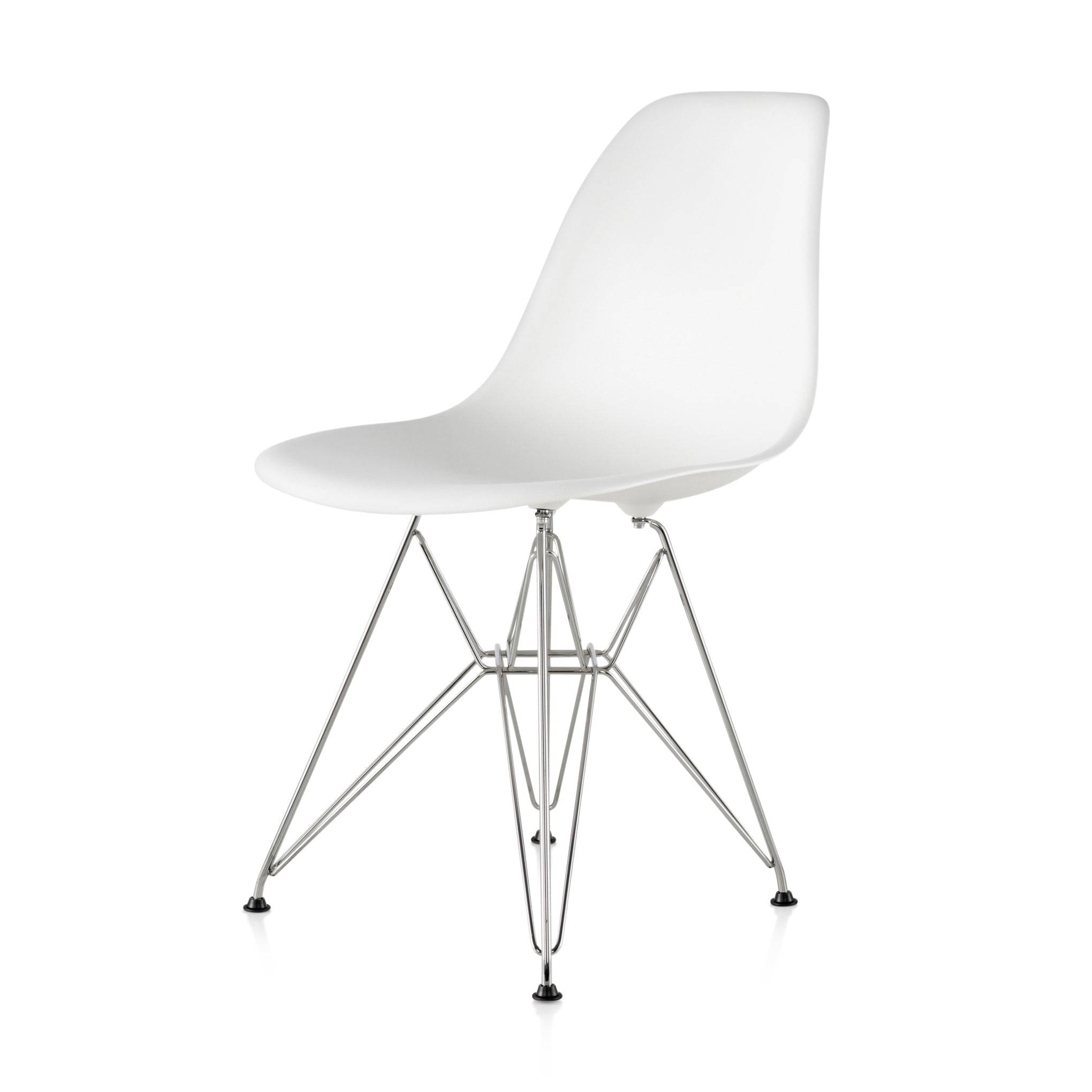 Eames Recycled Plastic Side Chair - White Shell Design