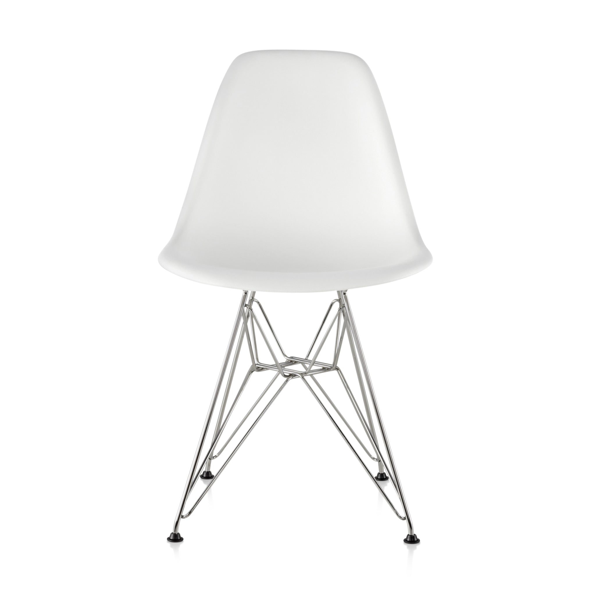 Eames Recycled Plastic Side Chair - White Shell Design