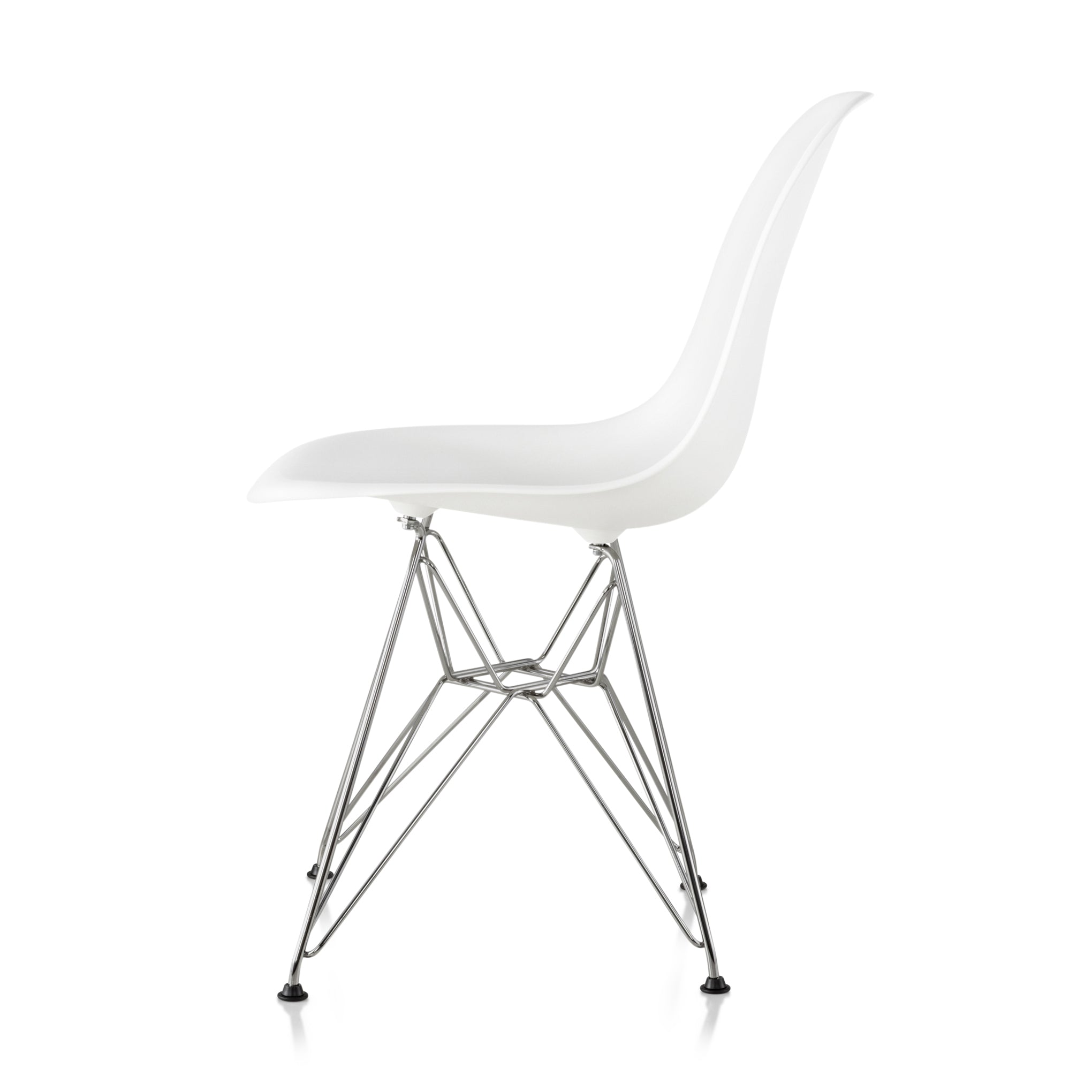 Eames Recycled Plastic Side Chair - White Shell Design