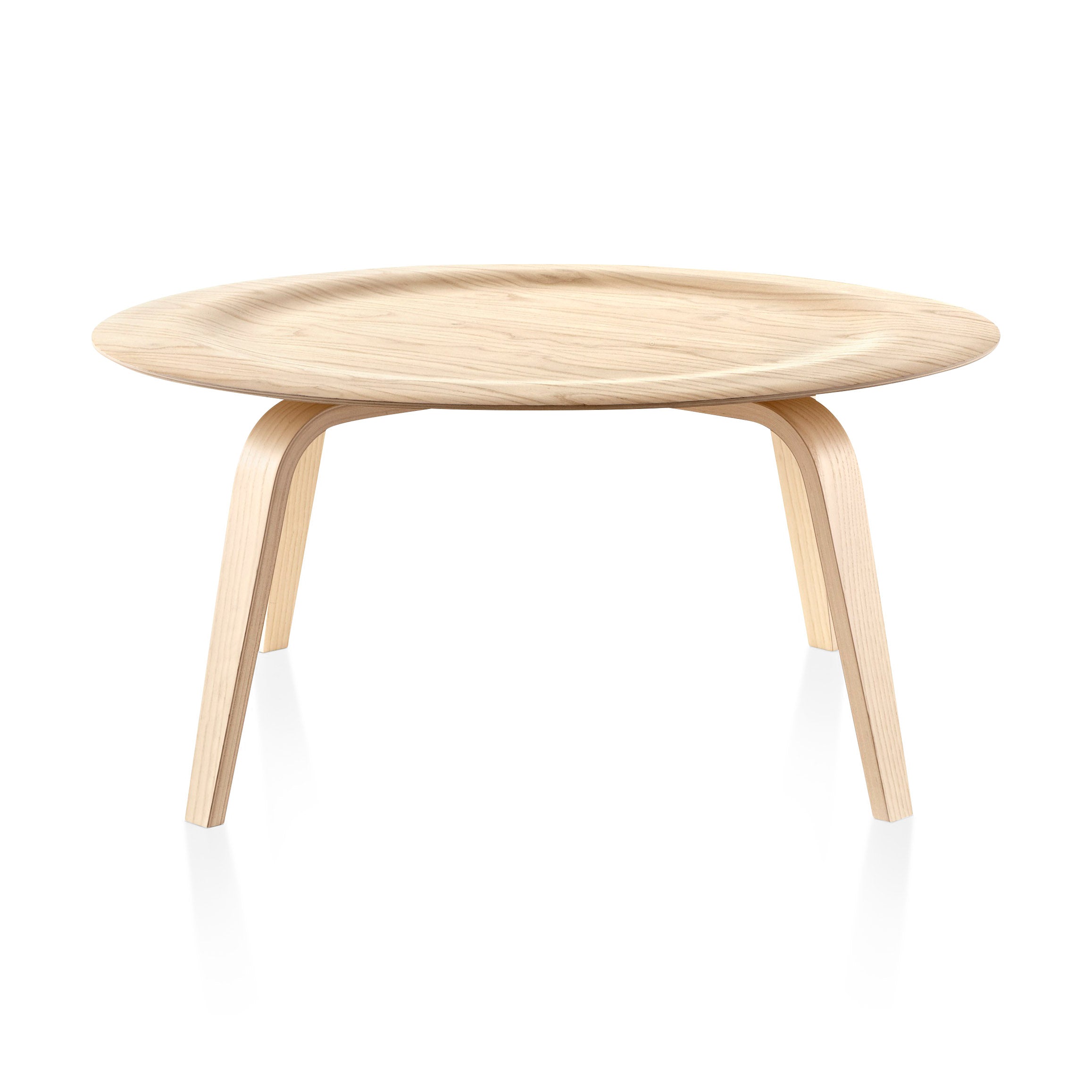 Eames Herman Miller Molded Plywood Coffee Table, Wood Base