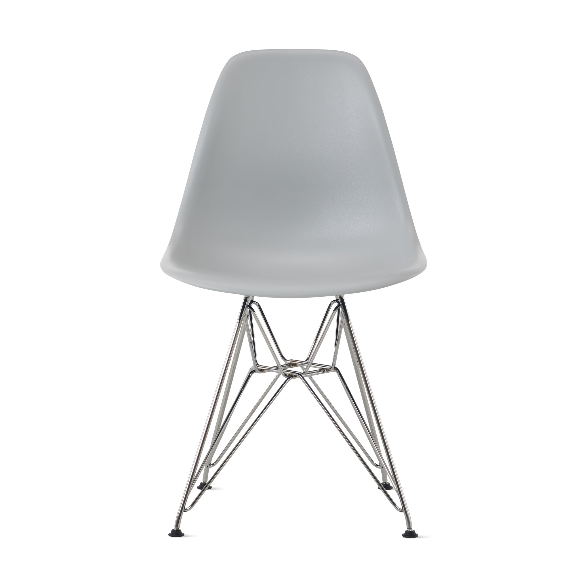 Eames Recycled Plastic Side Chair - Light Gray Shell Design