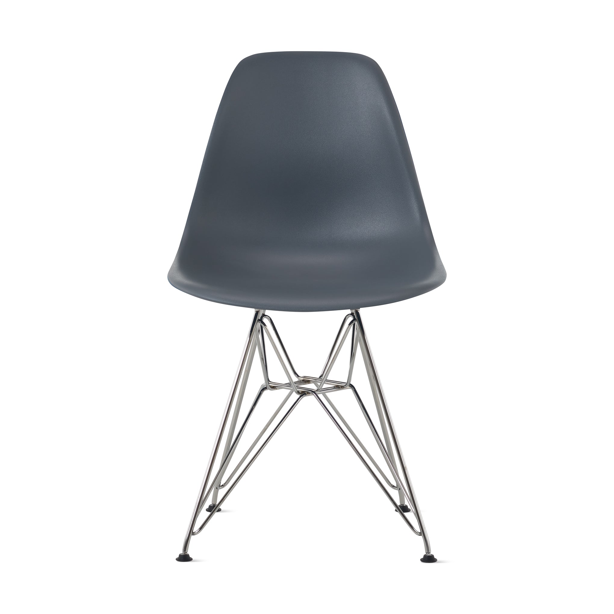 Eames Recycled Plastic Side Chair - Gray Mid-Century Design