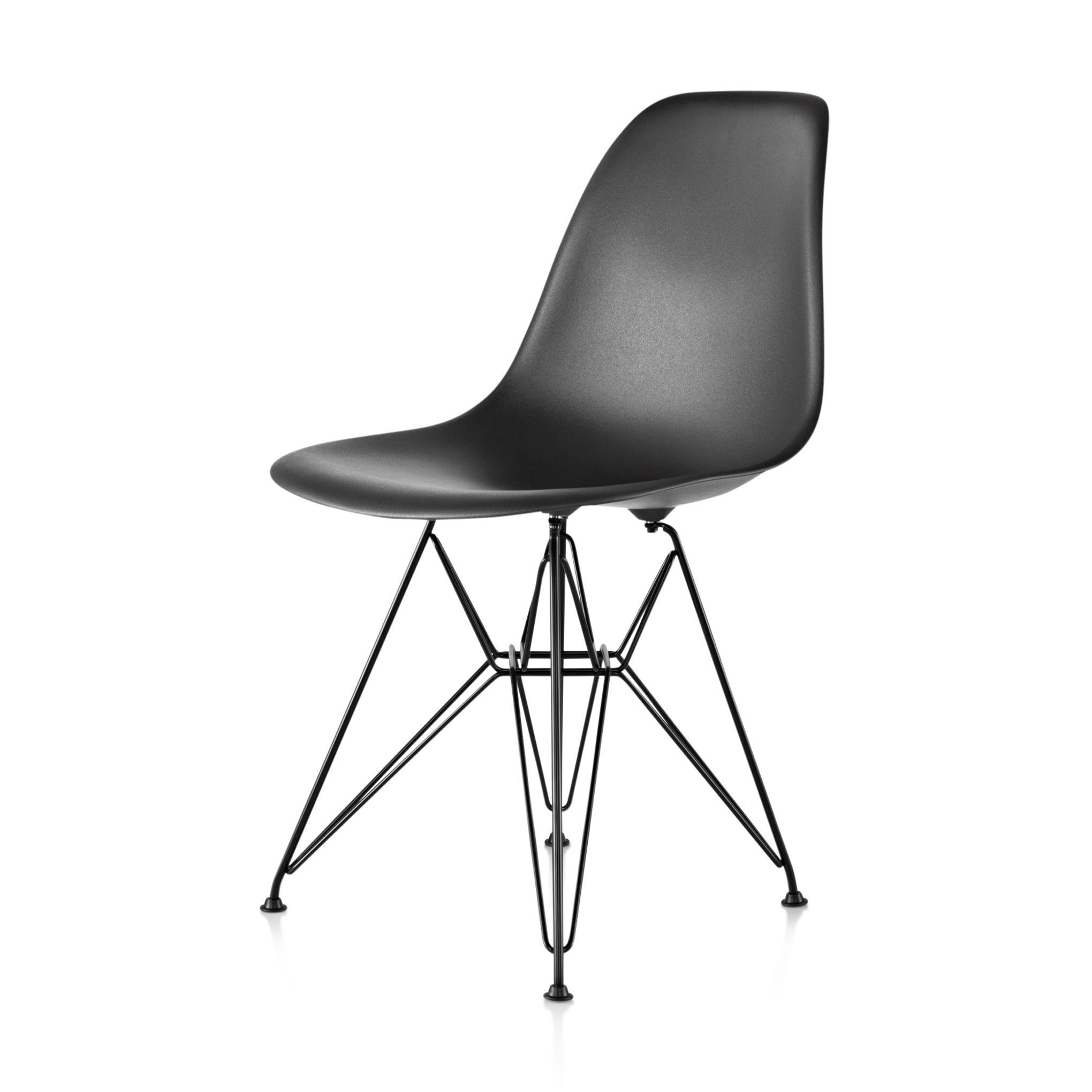 Eames Recycled Plastic Side Chair - Black Shell Design