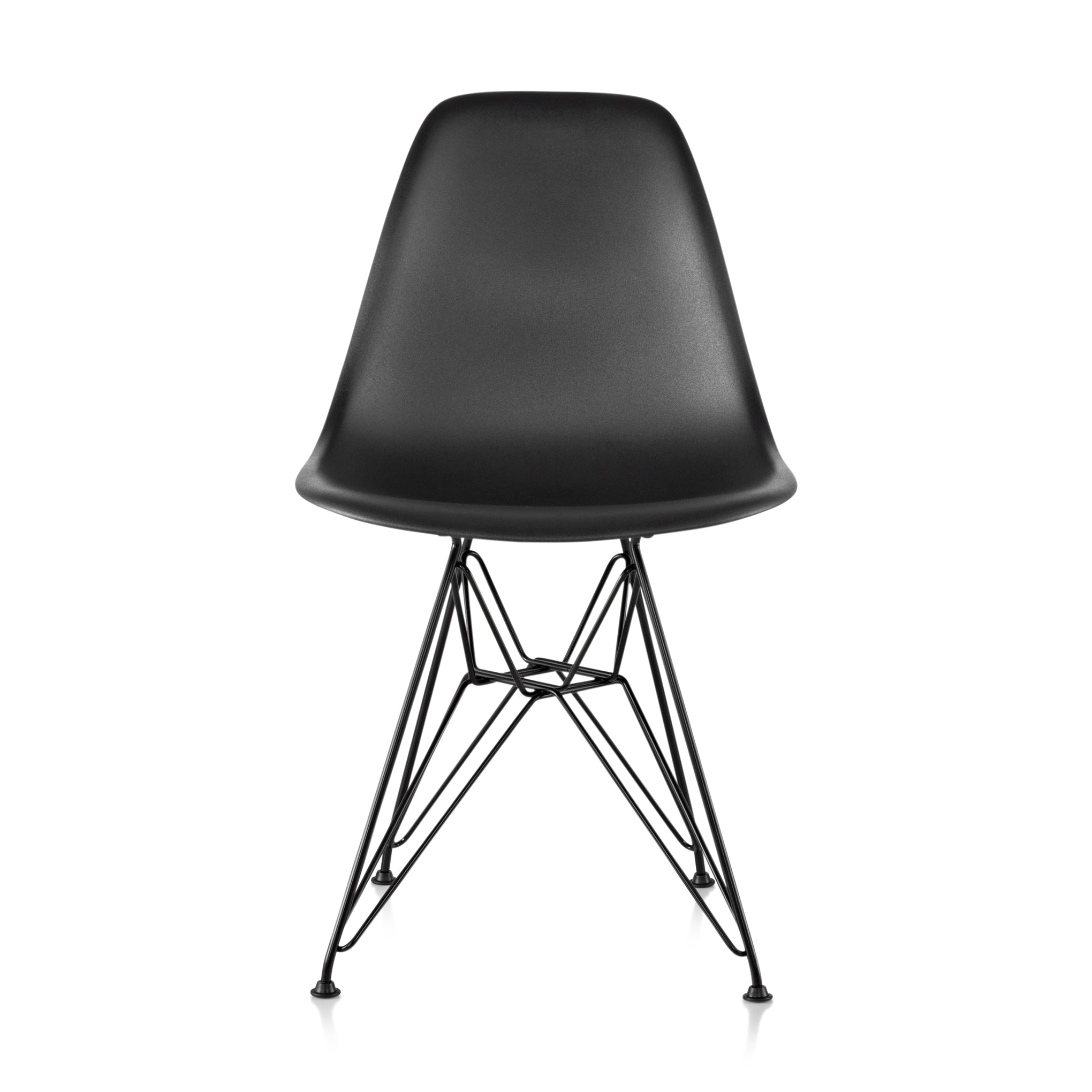 Eames Recycled Plastic Side Chair - Black Shell Design