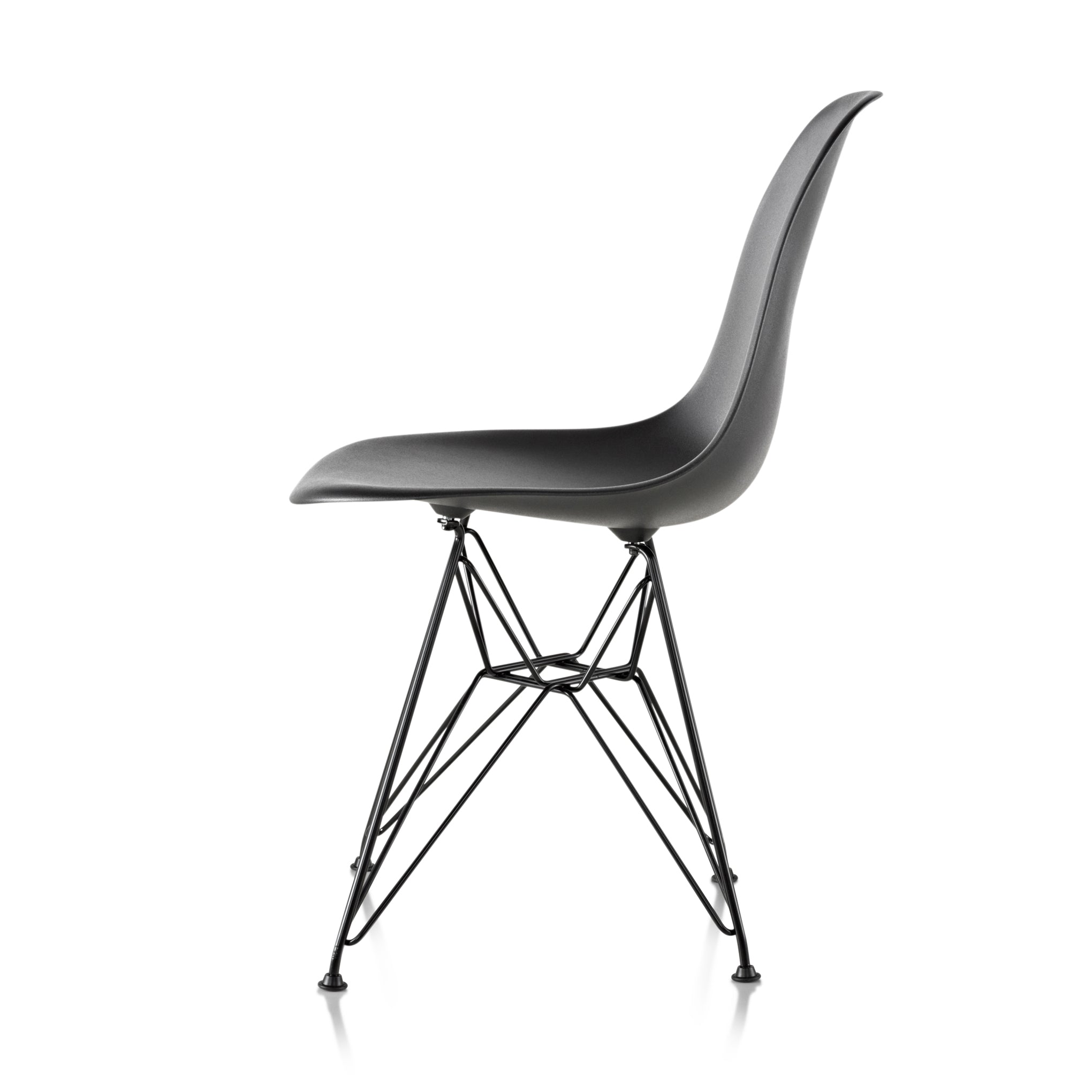 Eames Recycled Plastic Side Chair - Black Shell Design