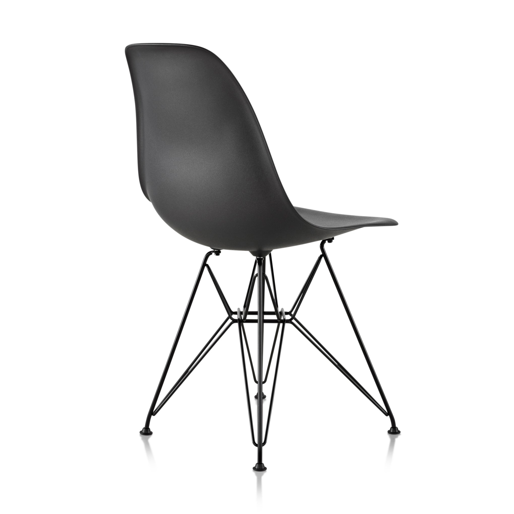 Eames Recycled Plastic Side Chair - Black Shell Design
