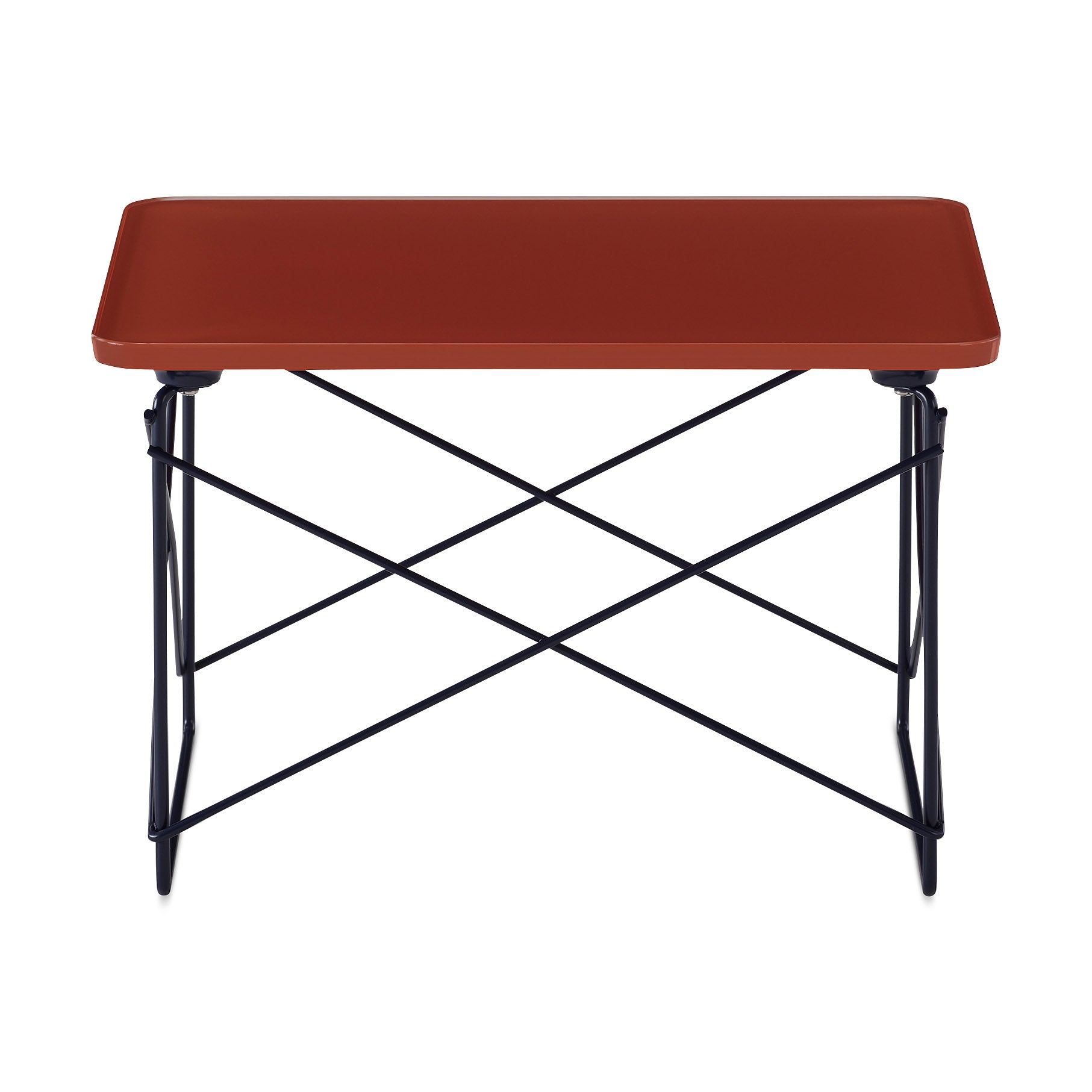 Herman Miller Eames Wire Base Low Table - Mint Green Glass Top