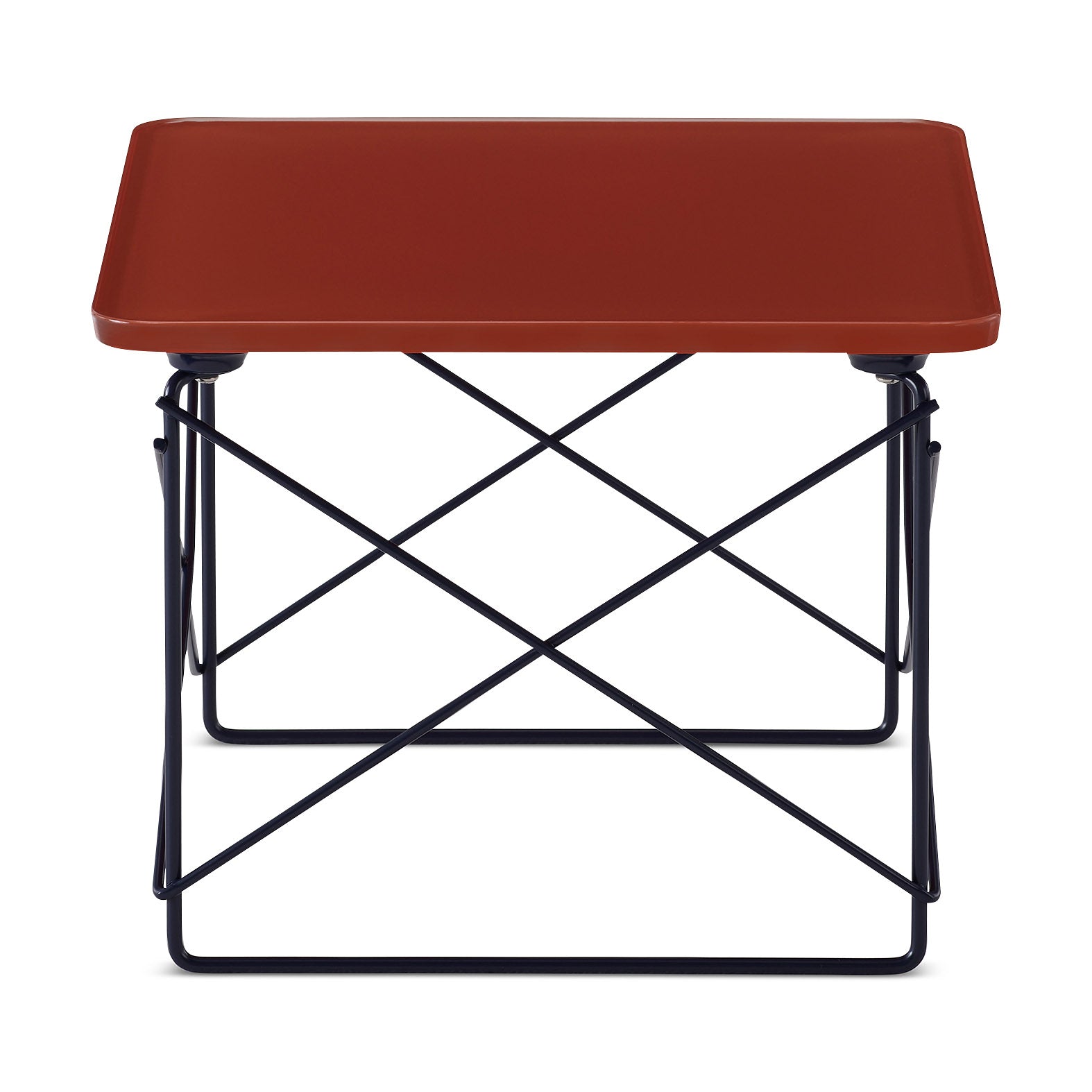 Herman Miller Eames Wire Base Low Table - Mint Green Glass Top