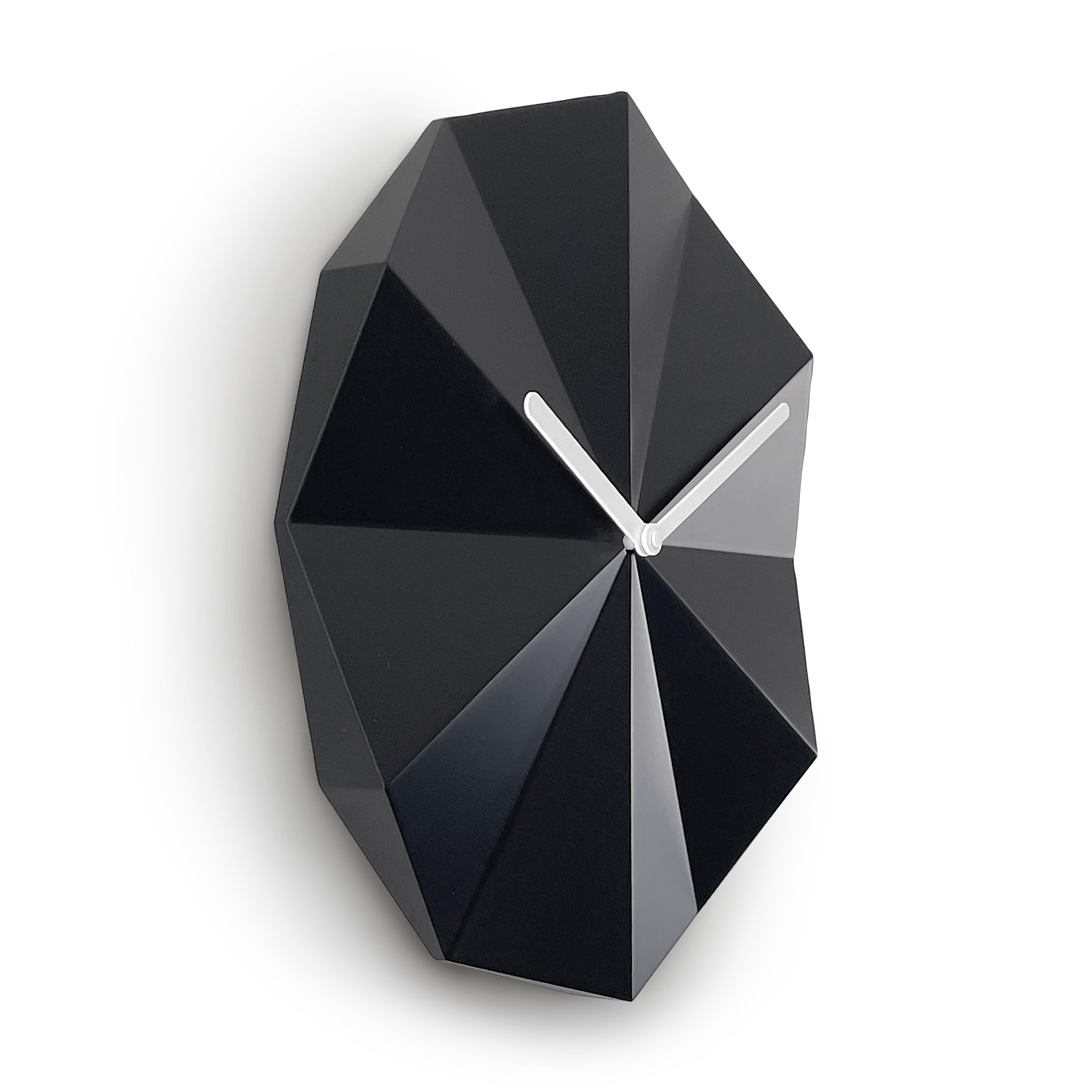 Delta Wall Clock by MoMA - Oak & Black Silent Sundial Design
