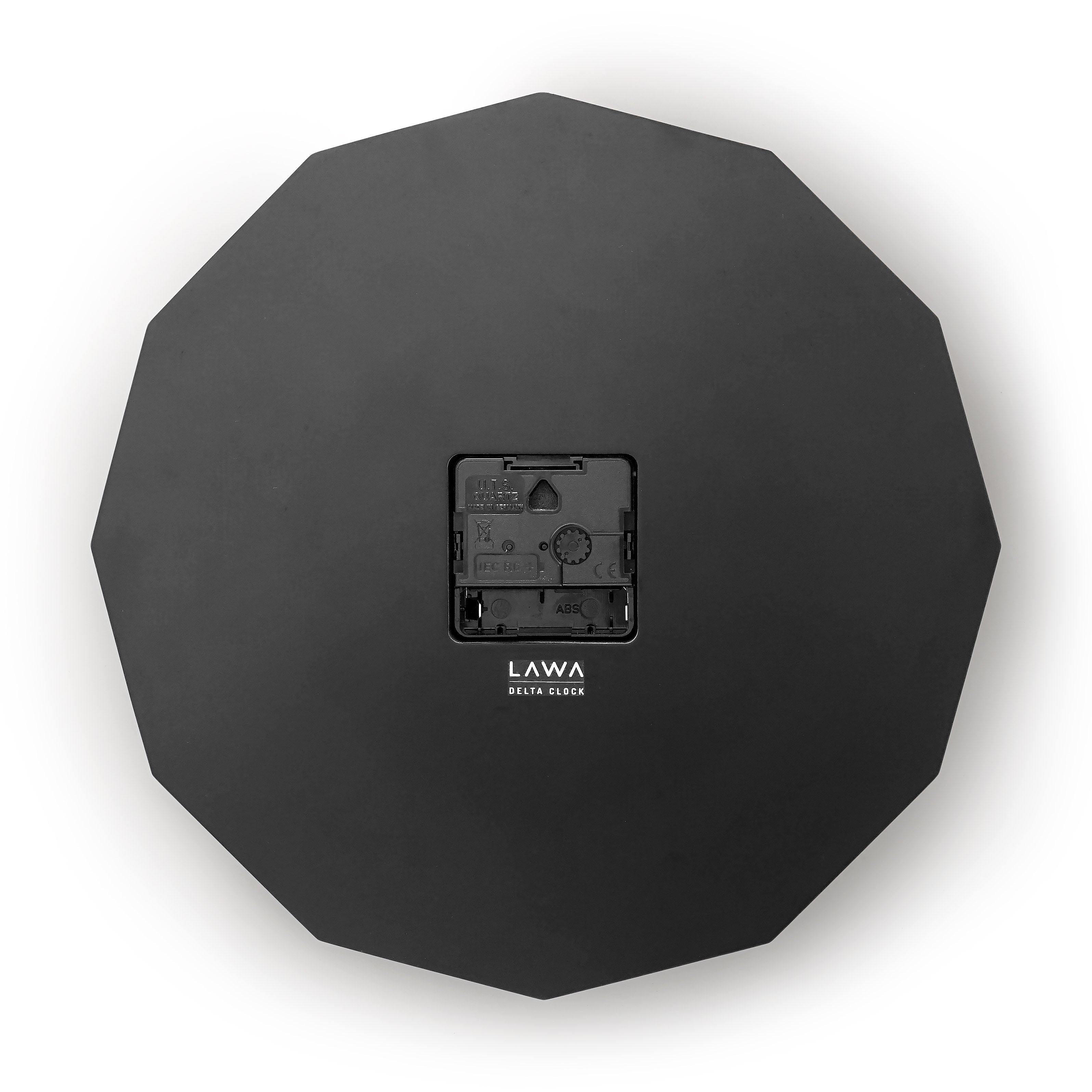 Delta Wall Clock by MoMA - Oak & Black Silent Sundial Design